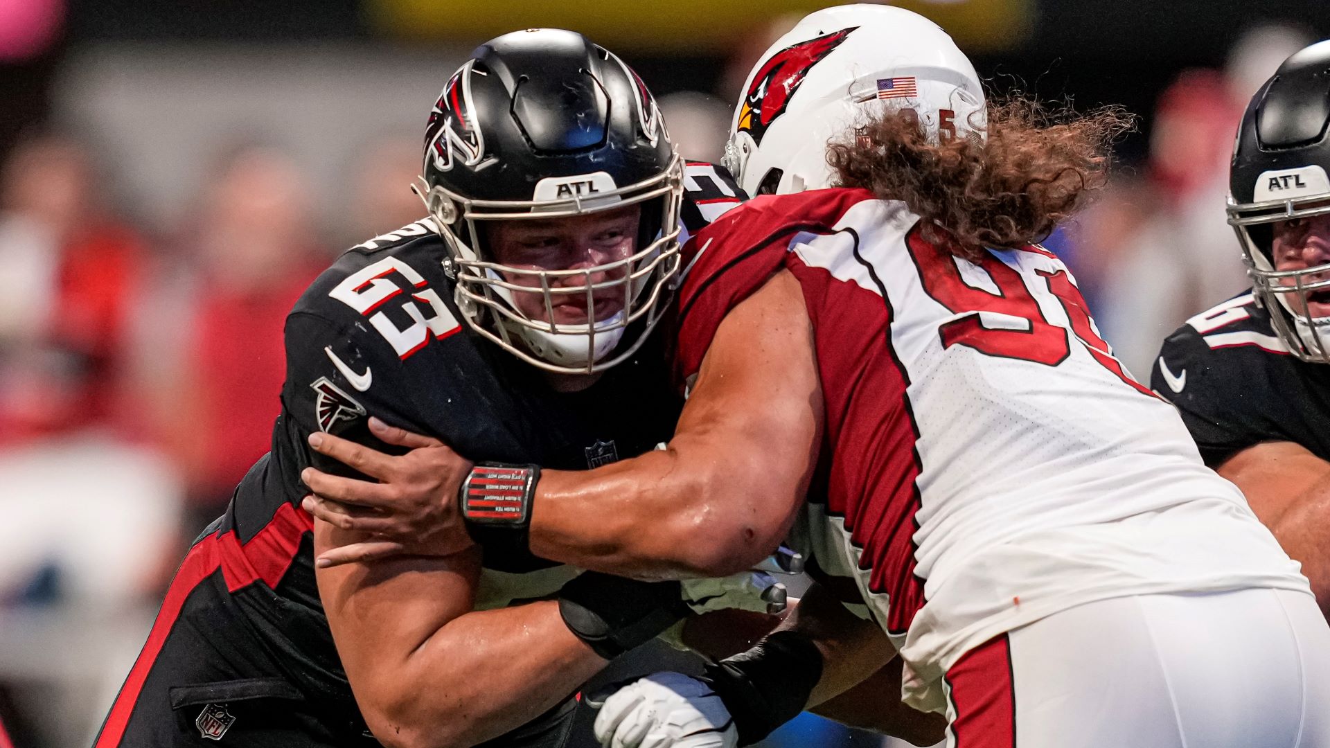 Atlanta Falcons guard Chris Lindstrom
