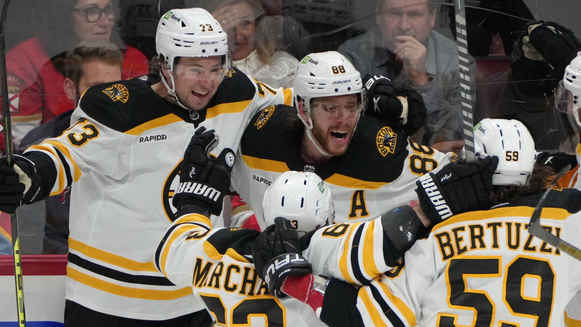 Boston Bruins forward David Pastrnak