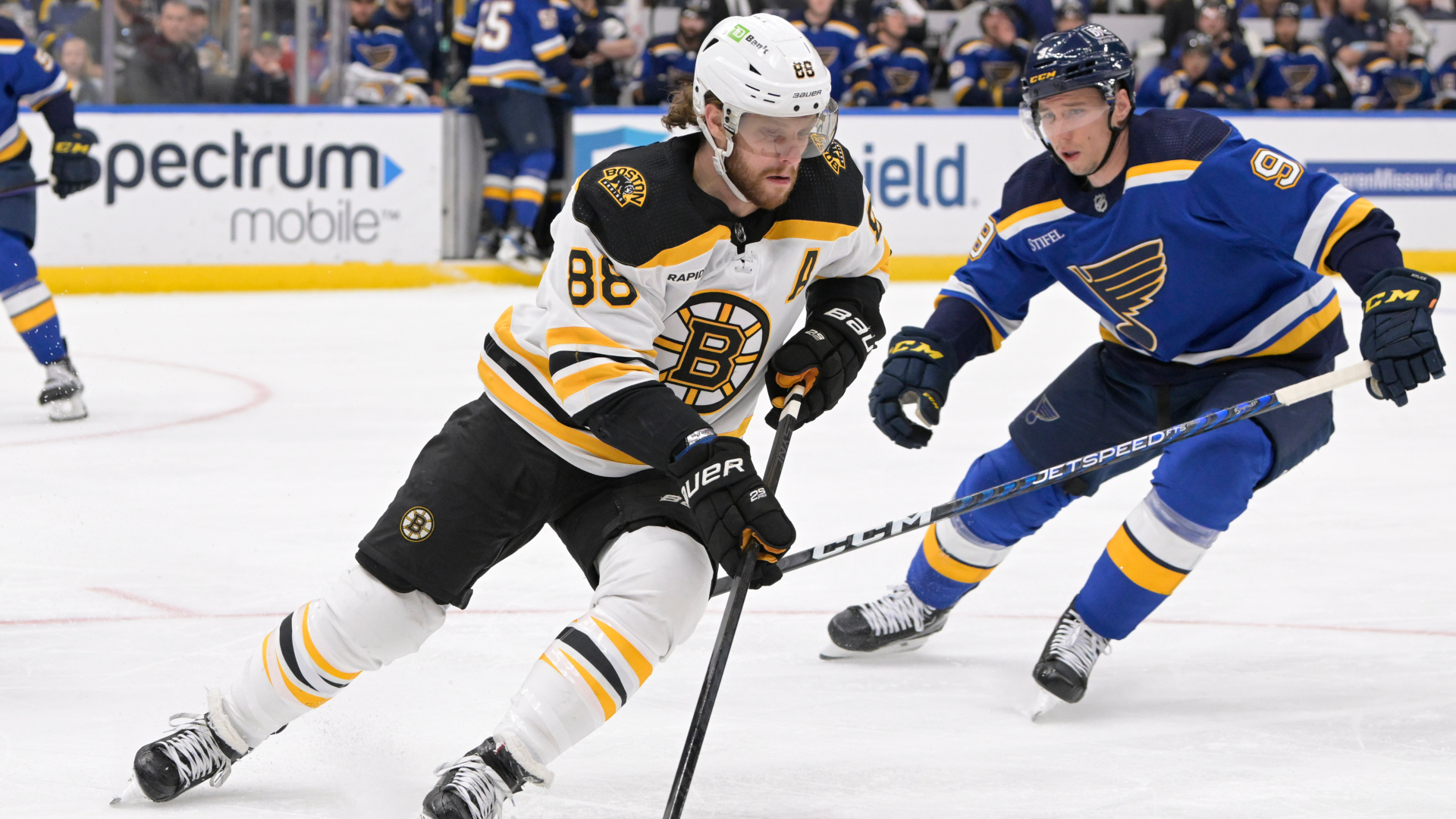 Boston Bruins forward David Pastrnak