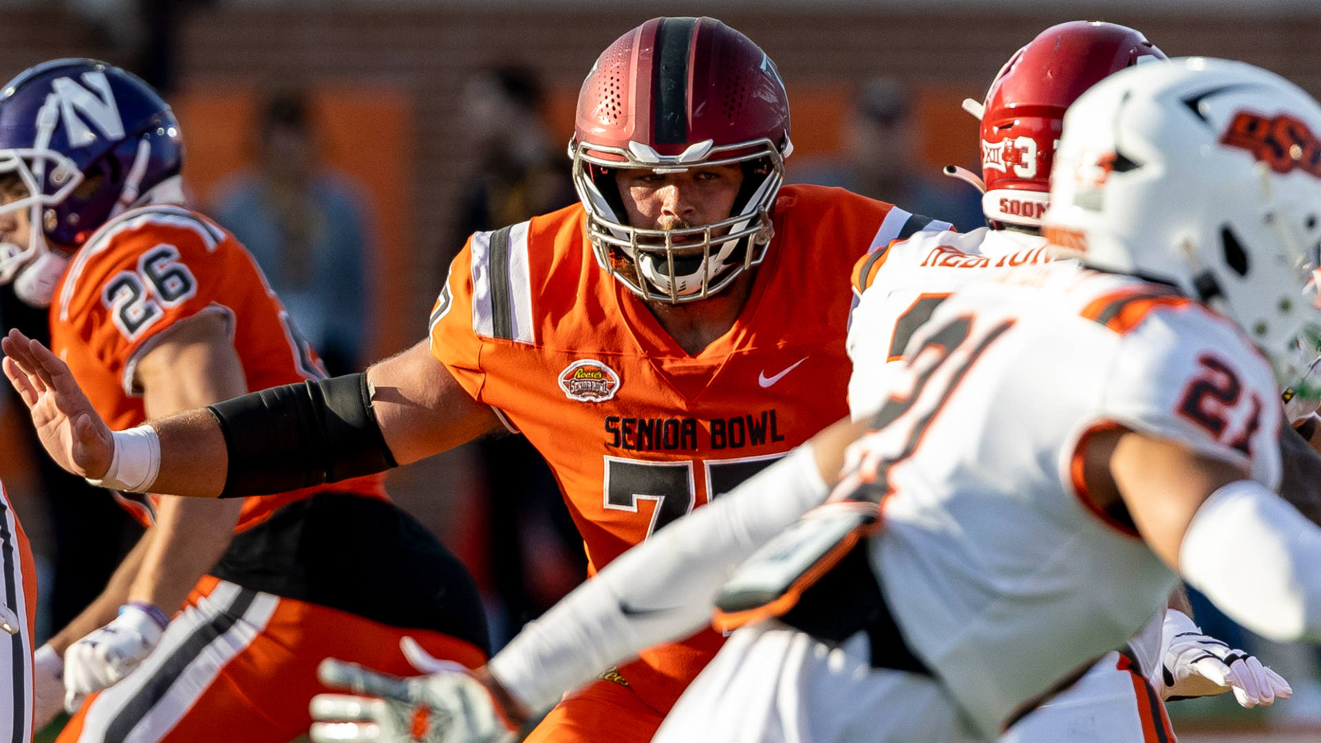 New England Patriots offensive lineman Jake Andrews