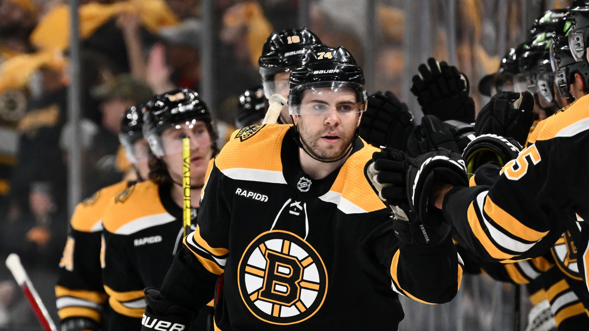 Boston Bruins forward Jake DeBrusk