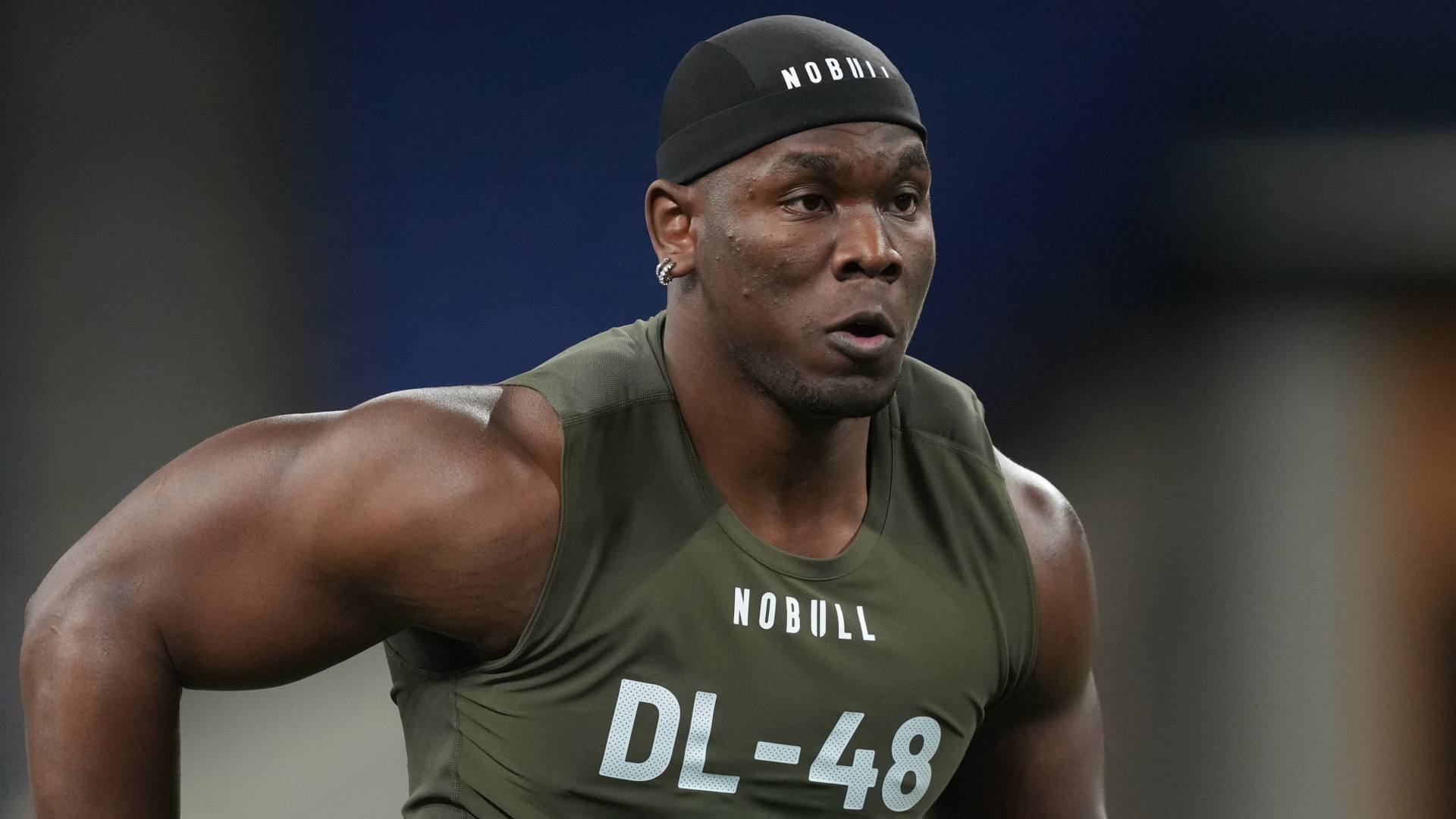 New England Patriots defensive end Keion White