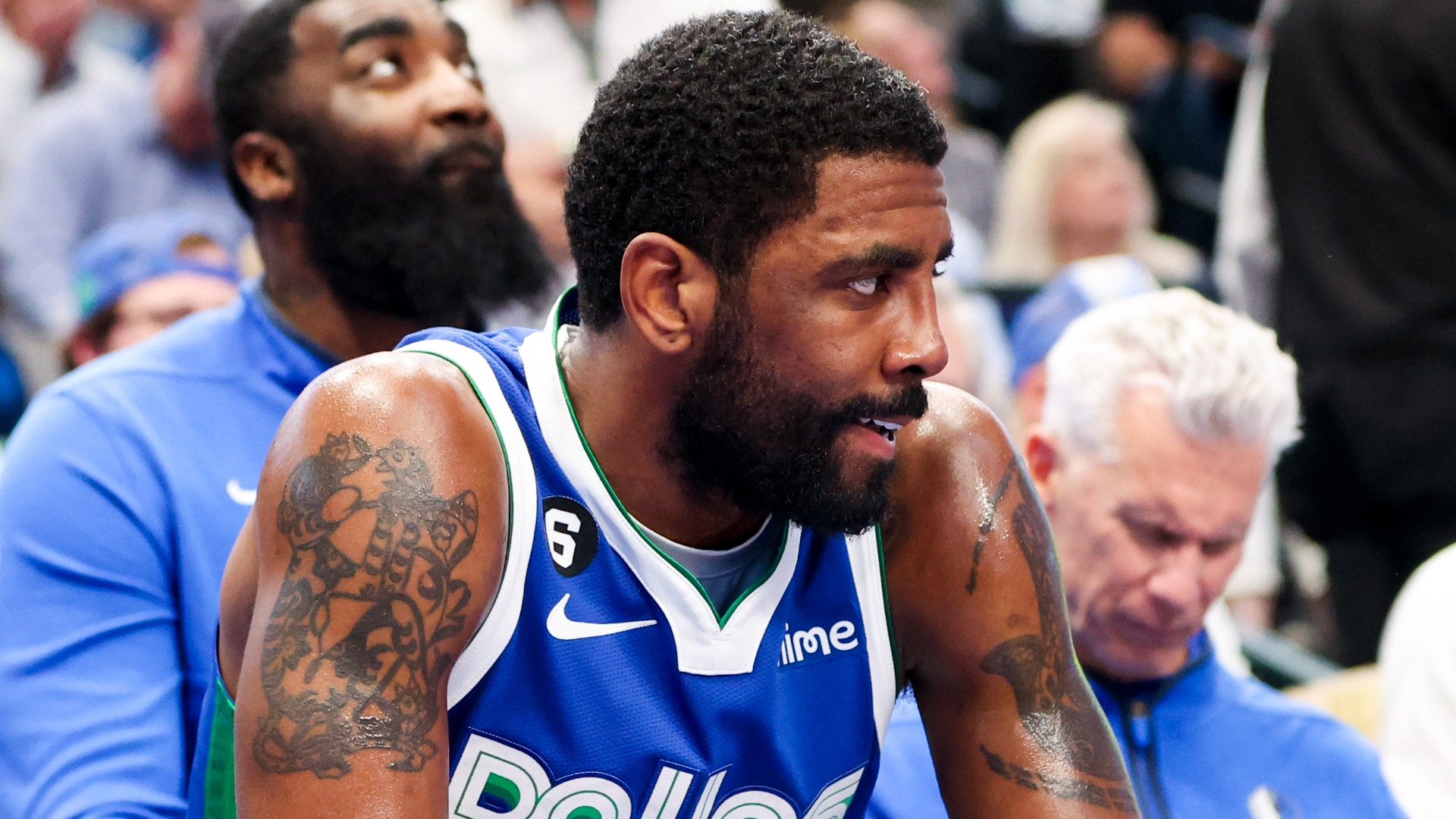 Dallas Mavericks point guard Kyrie Irving