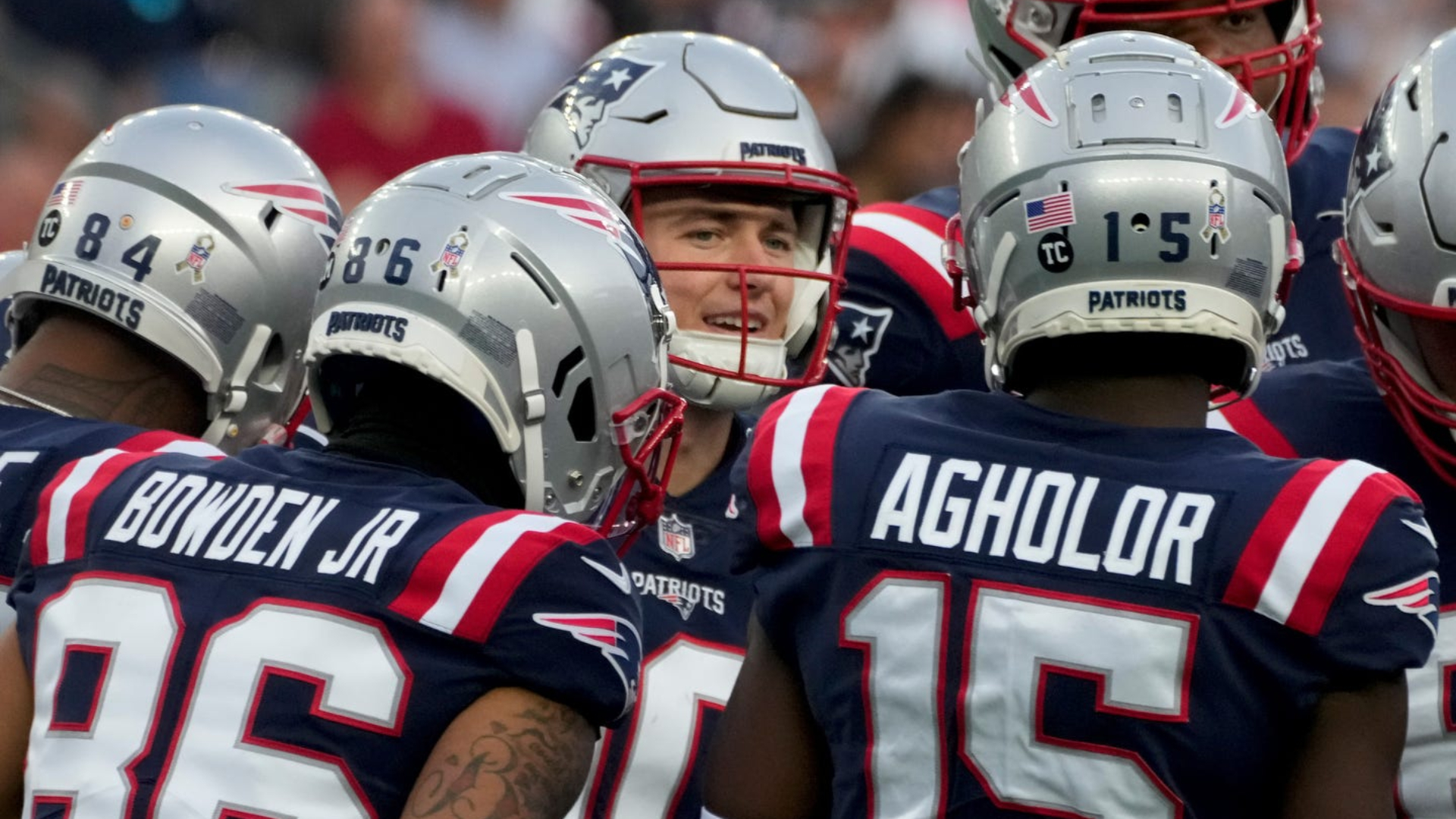 New England Patriots quarterback Mac Jones