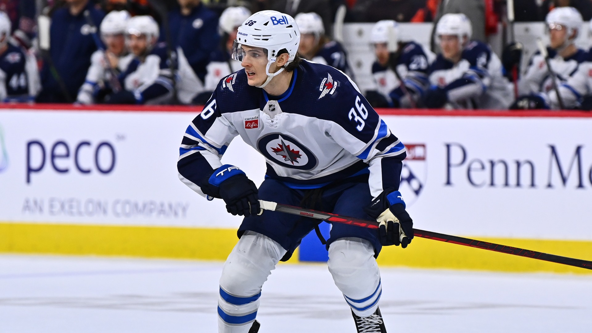 Winnipeg Jets center Morgan Barron