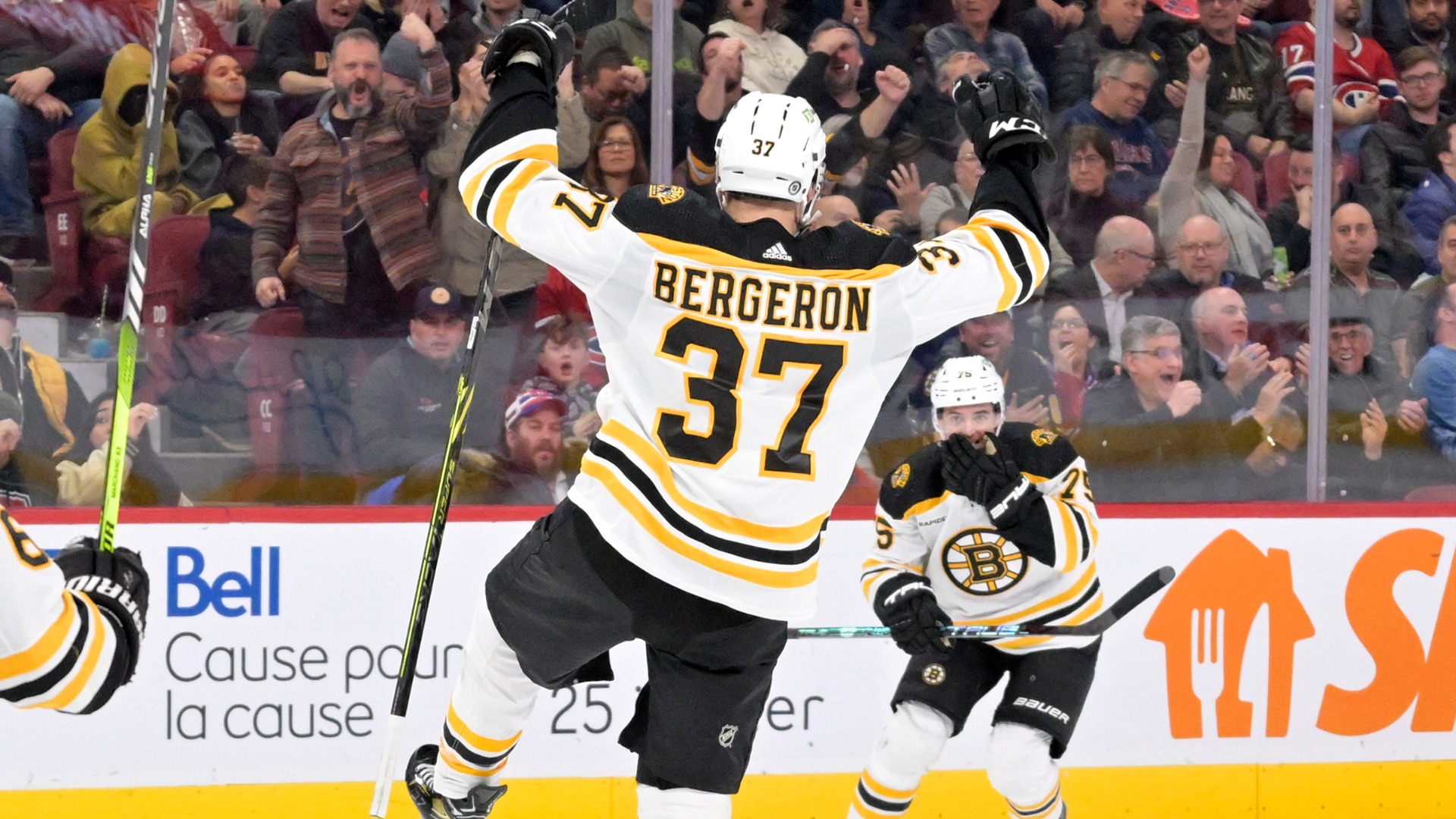 Boston Bruins forward Patrice Bergeron
