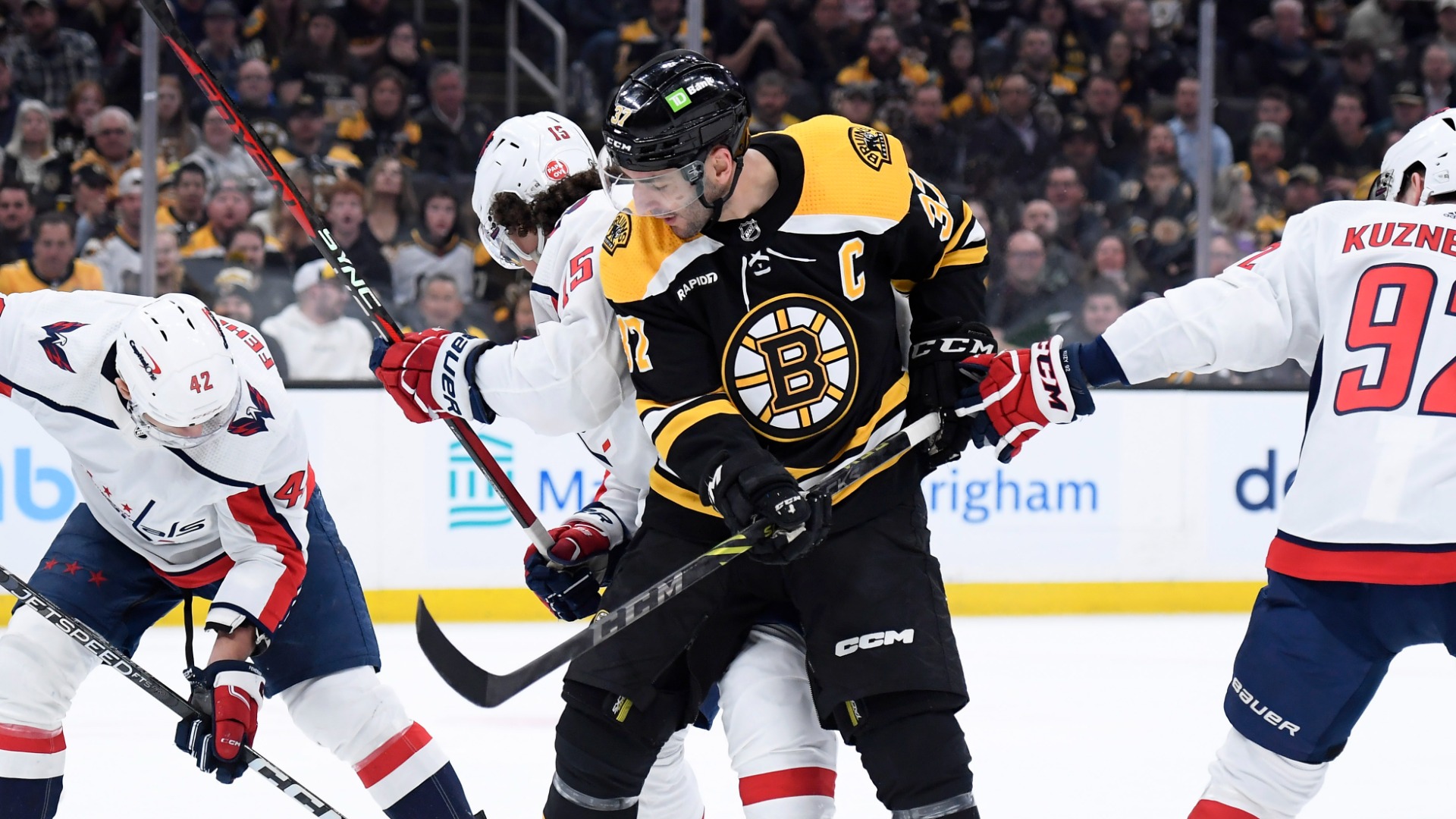 Boston Bruins center Patrice Bergeron