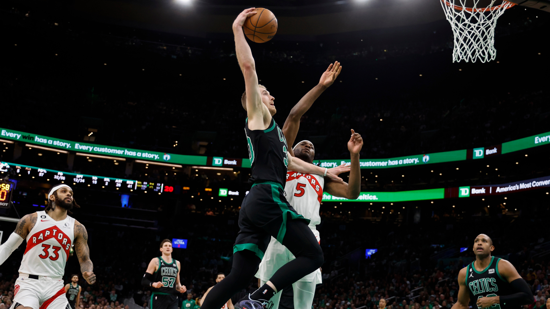 Boston Celtics forward Sam Hauser
