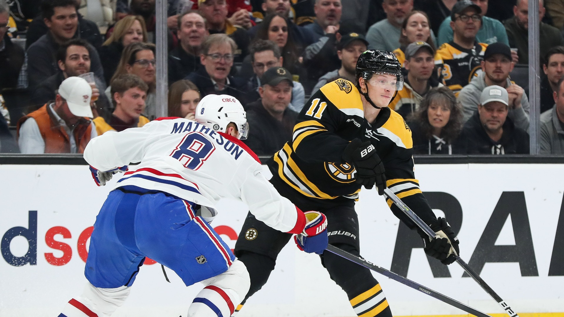 Boston Bruins forward Trent Frederic