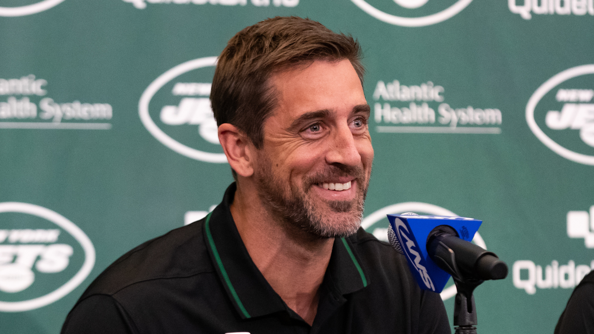 New York Jets quarterback Aaron Rodgers
