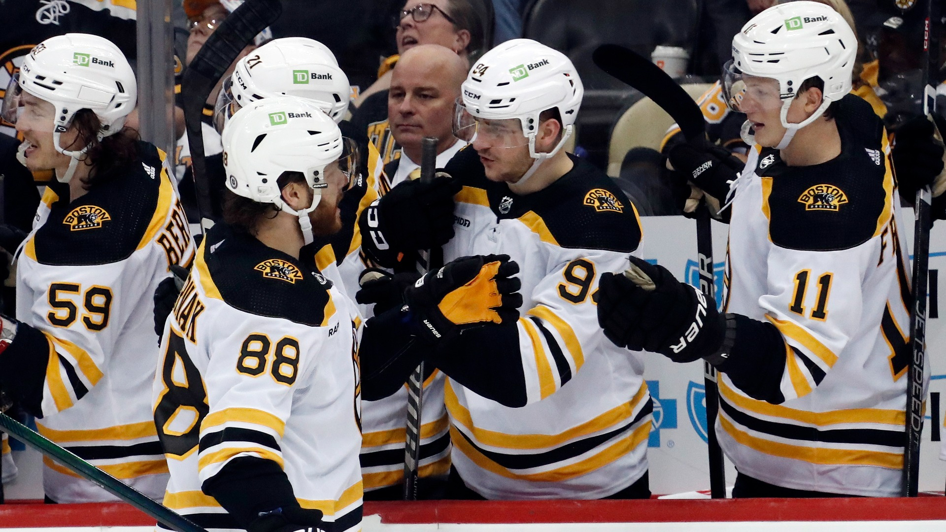 Boston Bruins forward David Pastrnak