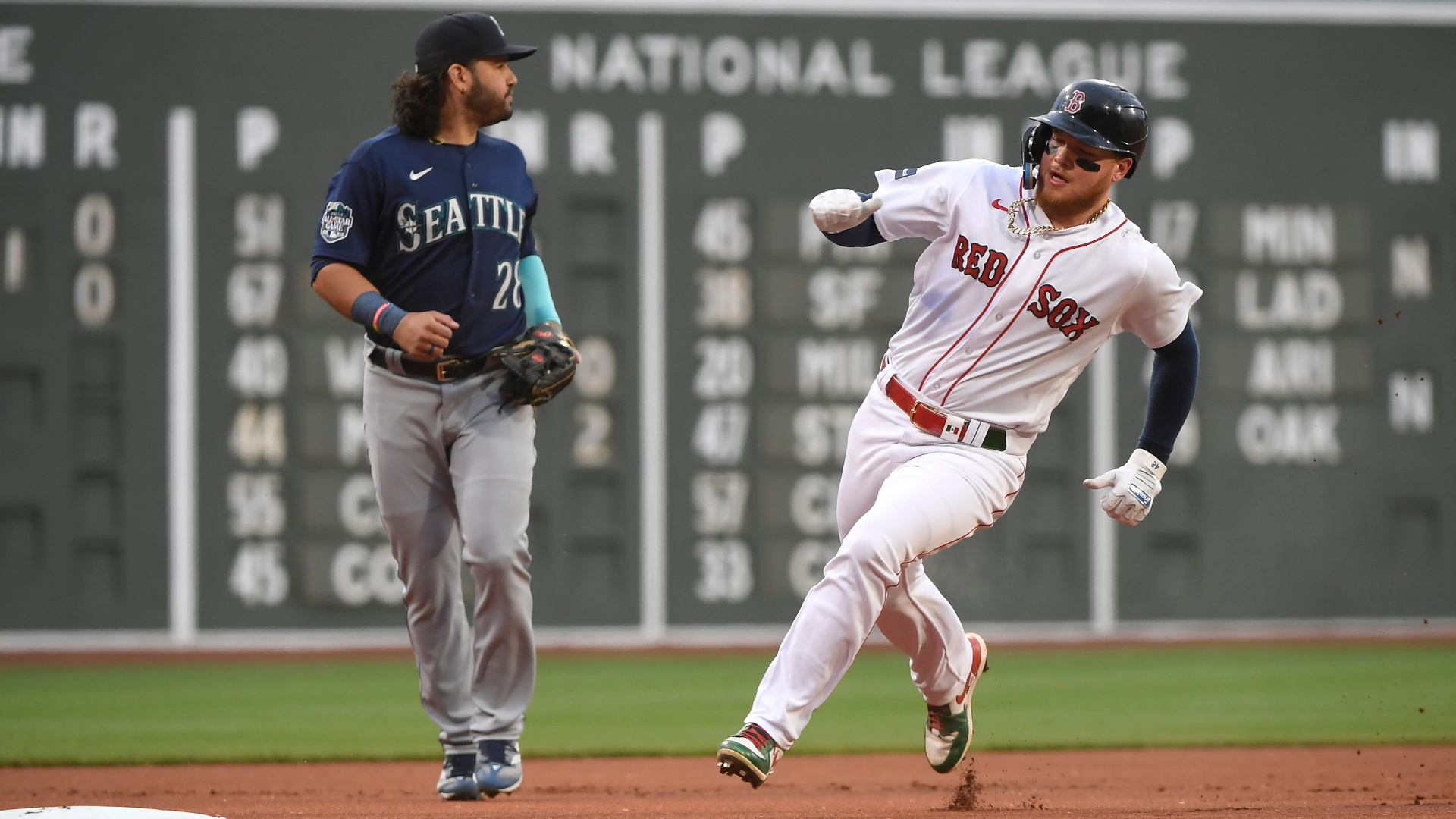 Boston Red Sox outfielder Alex Verdugo