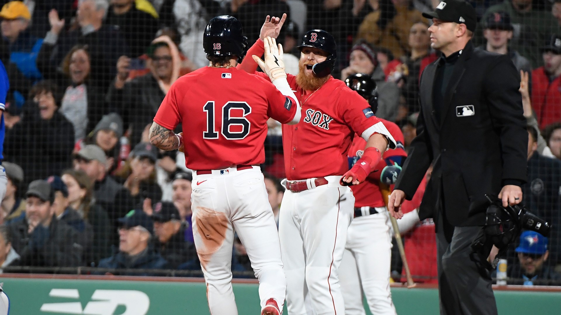 Boston Red Sox outfielder Jarren Duran, first baseman Justin Turner