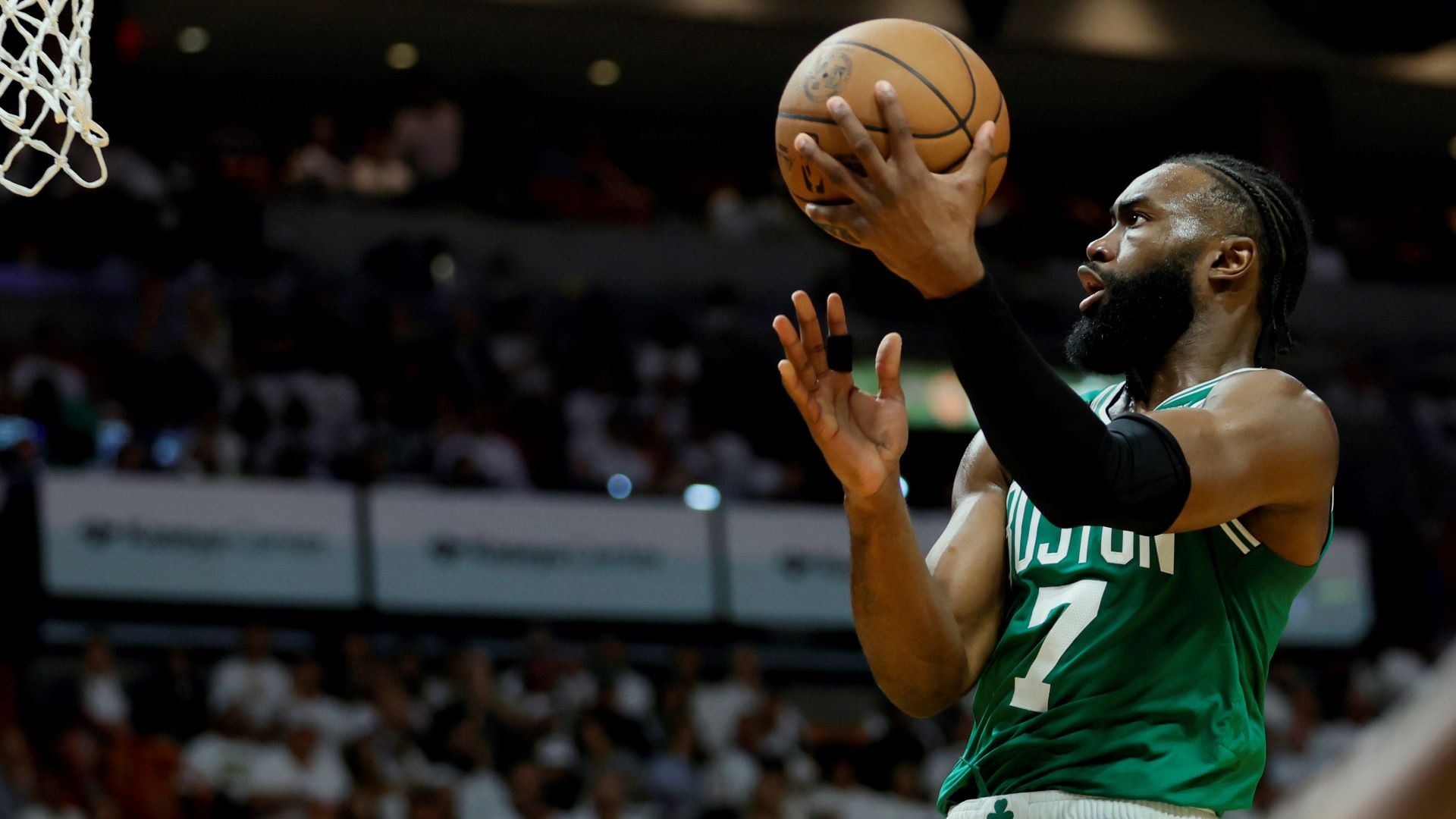 Boston Celtics guard Jaylen Brown