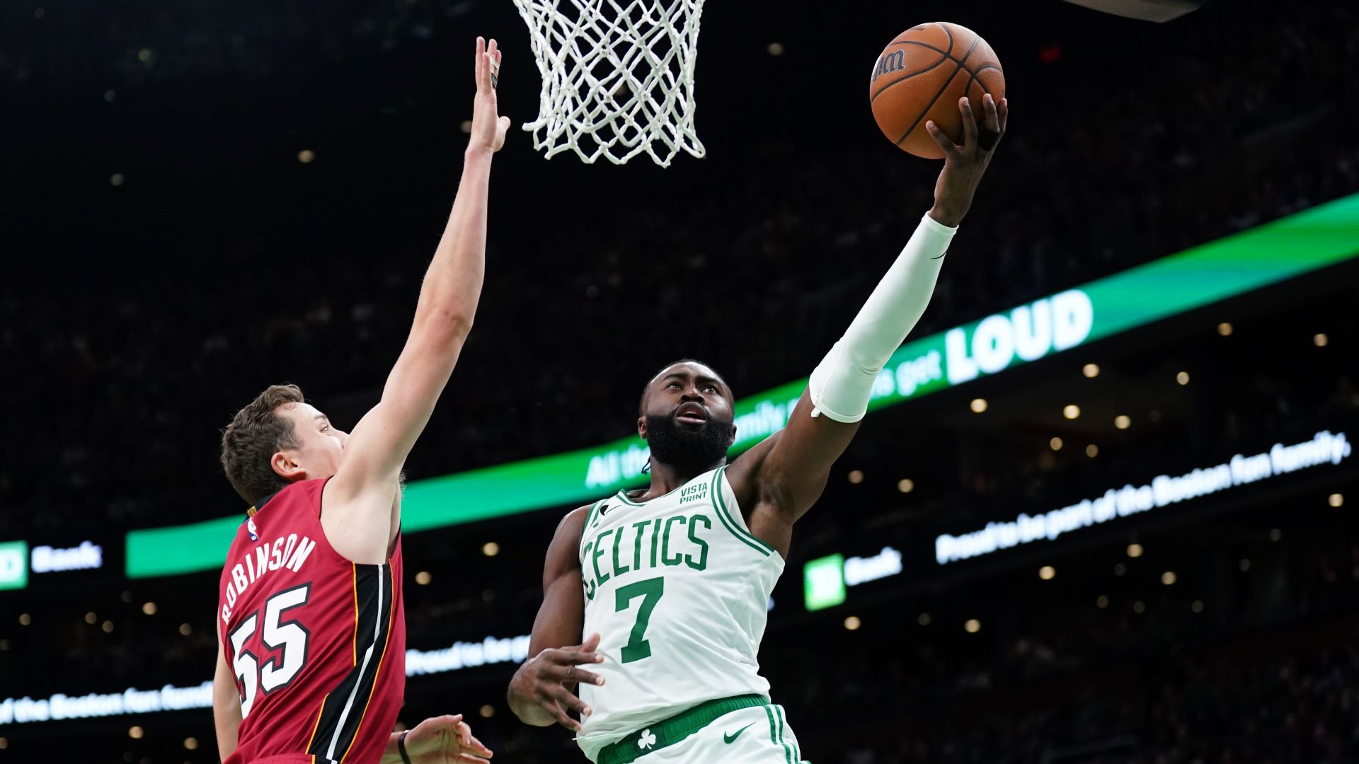 Boston Celtics forward Jaylen Brown