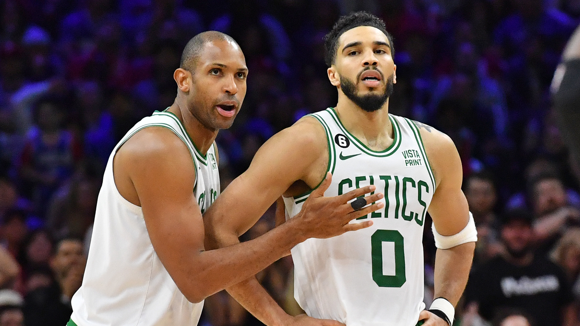 Boston Celtics forward Jayson Tatum and center Al Horford