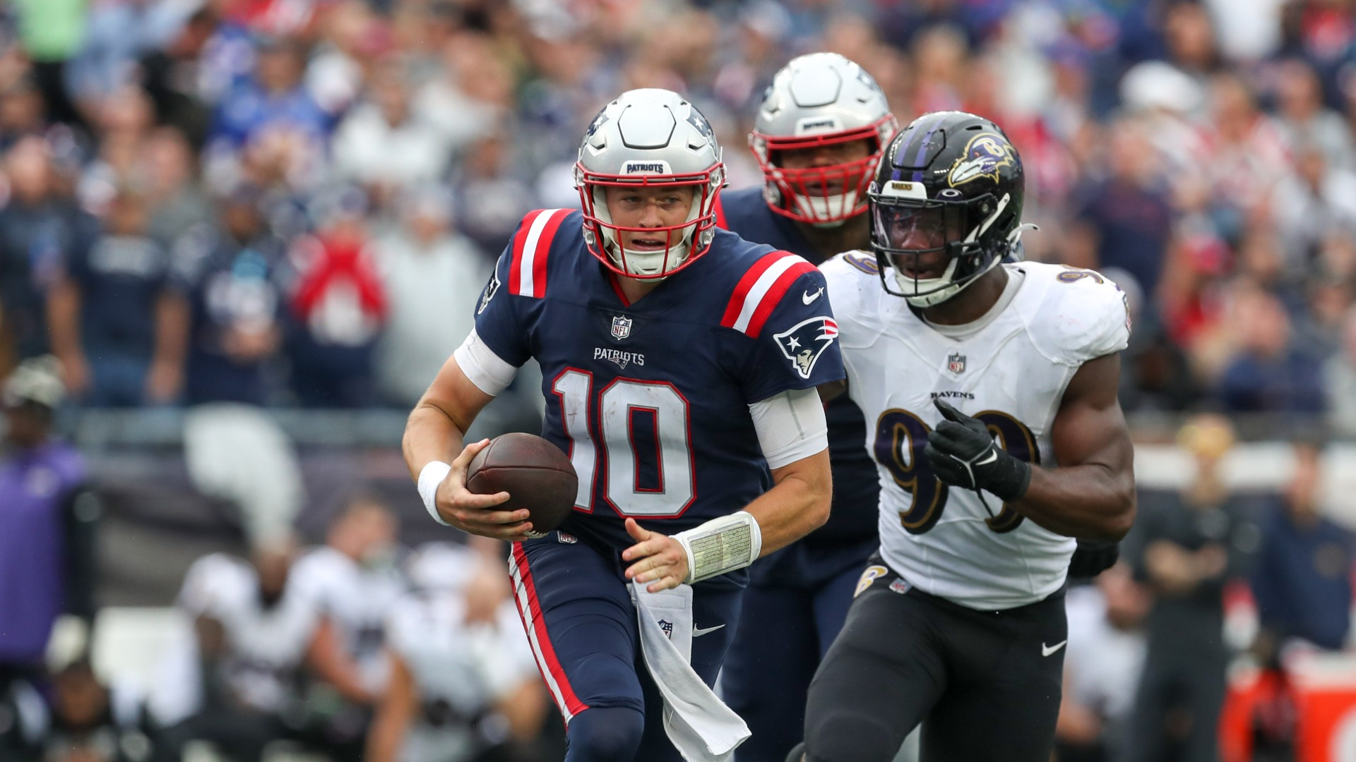 New England Patriots quarterback Mac Jones