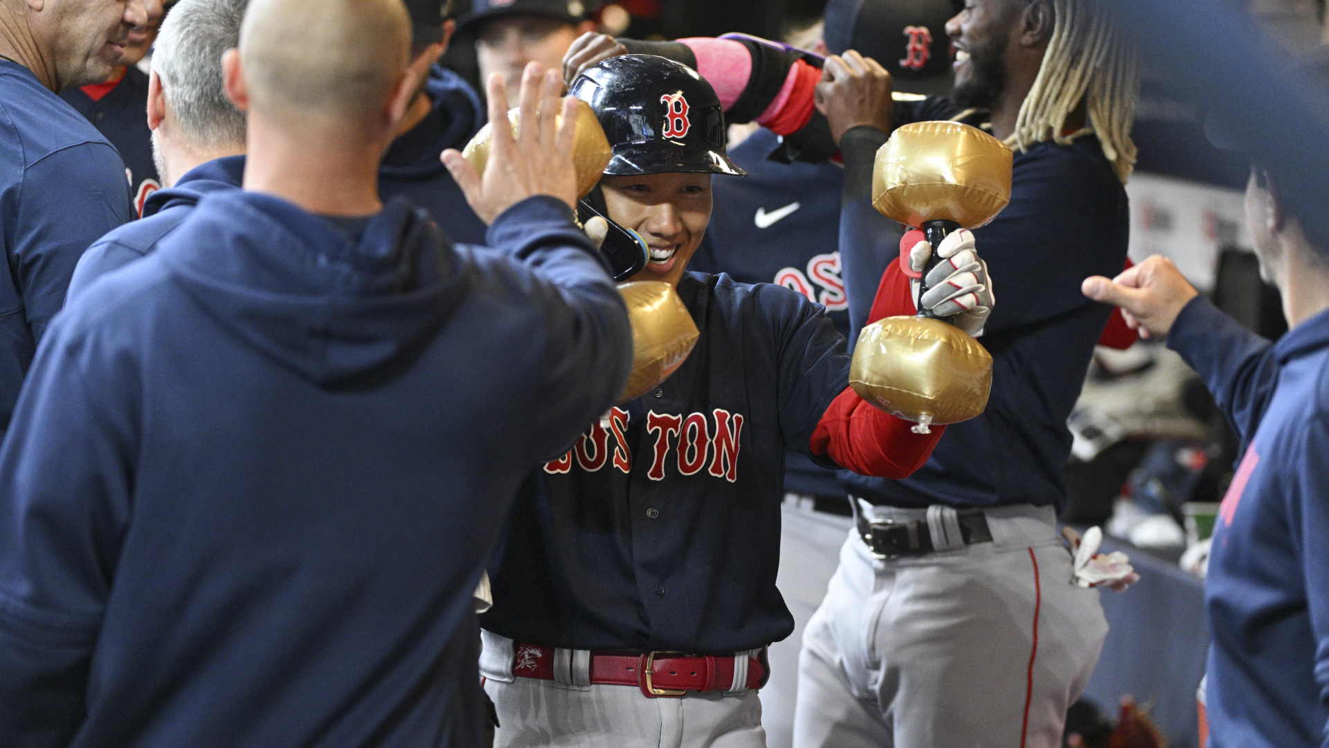 Boston Red Sox outfielder Masataka Yoshida