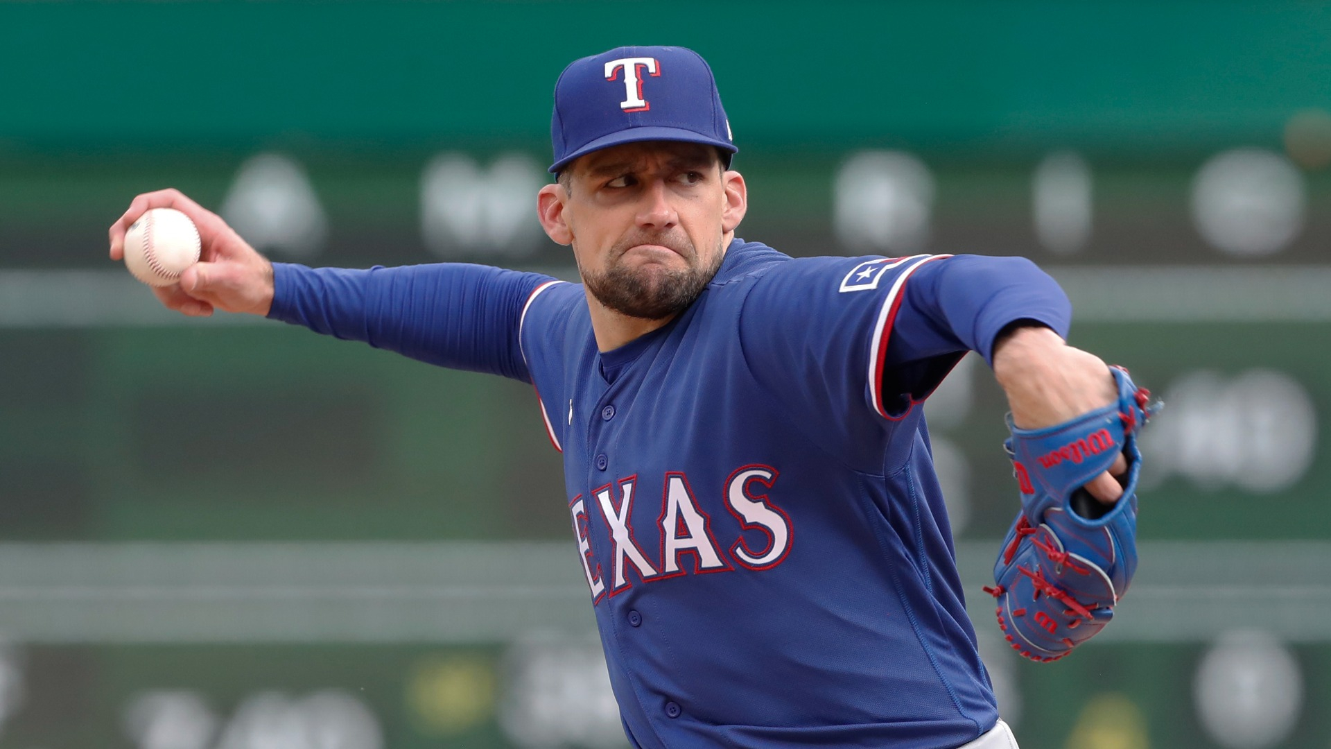 Texas Rangers pitcher Nathan Eovaldi