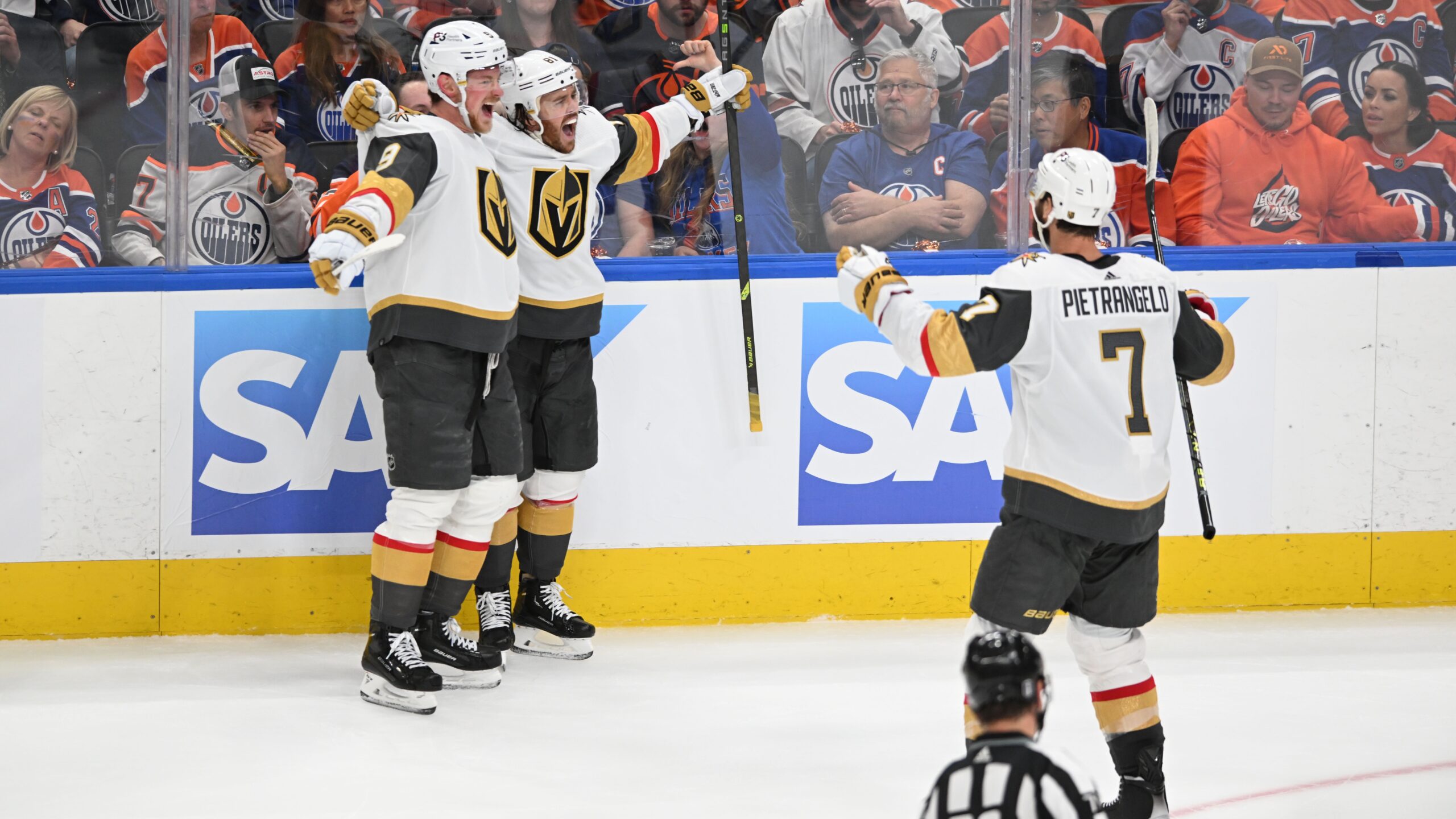 NHL: Stanley Cup Playoffs-Vegas Golden Knights at Edmonton Oilers