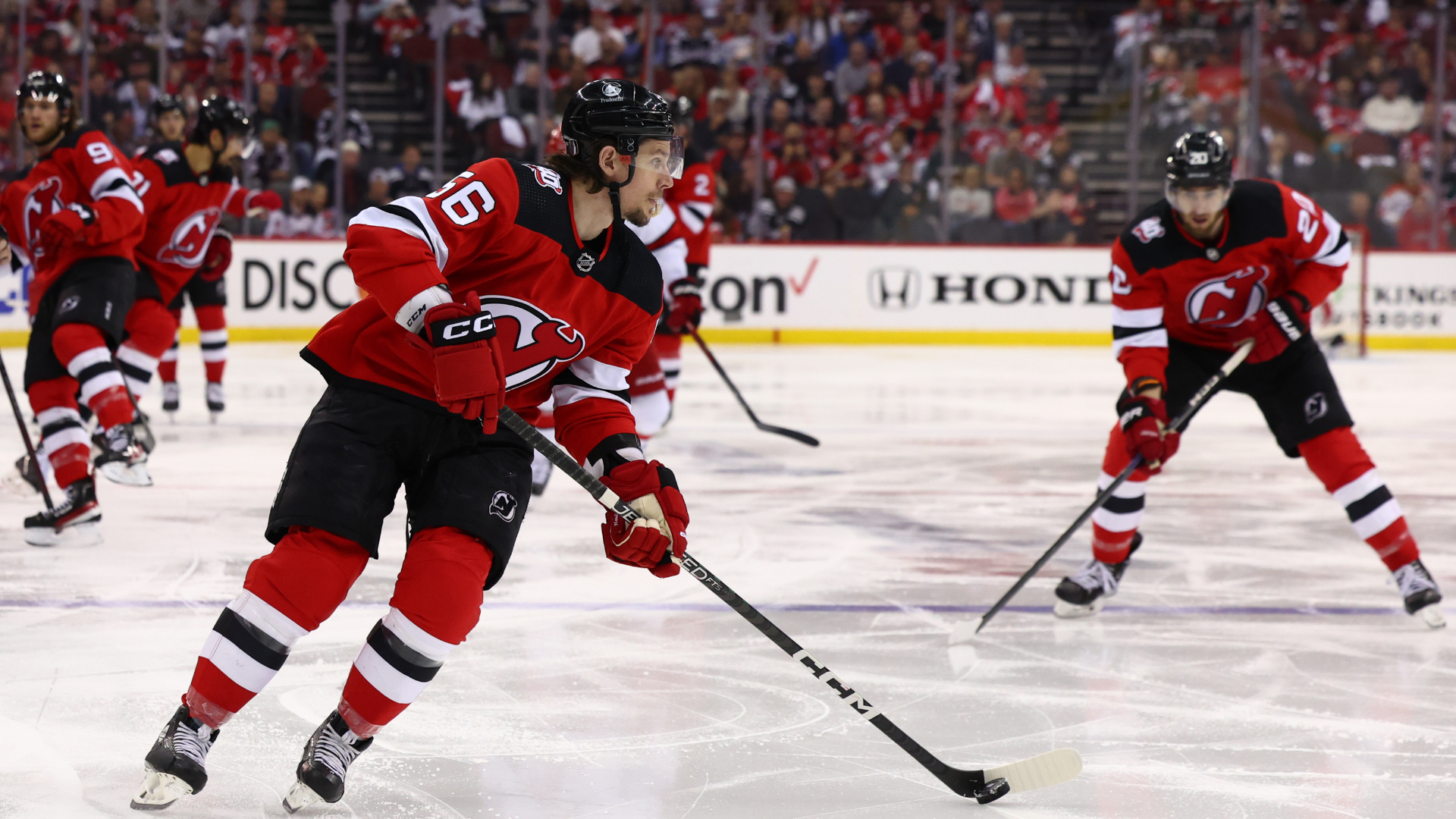 New Jersey Devils left wing Erik Haula