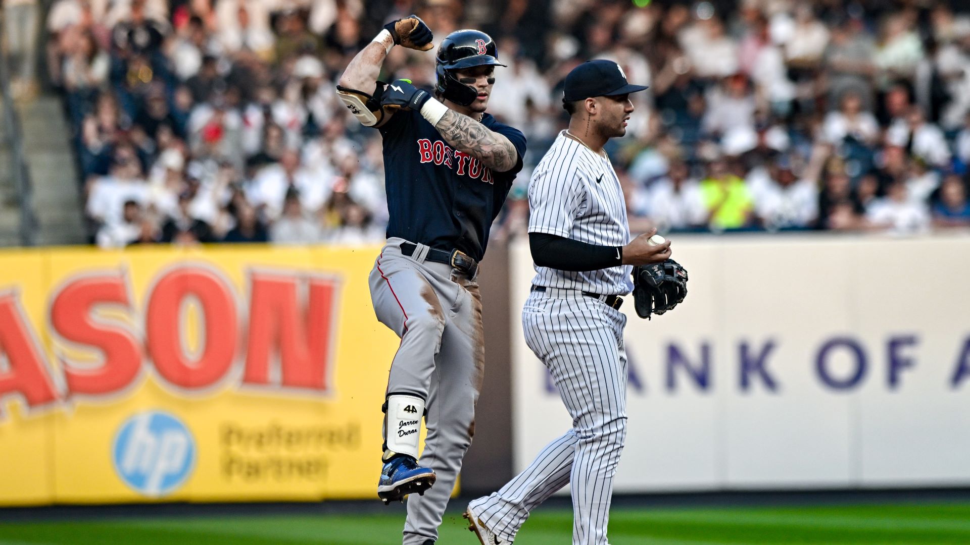 Boston Red Sox outfielder Jarren Duran