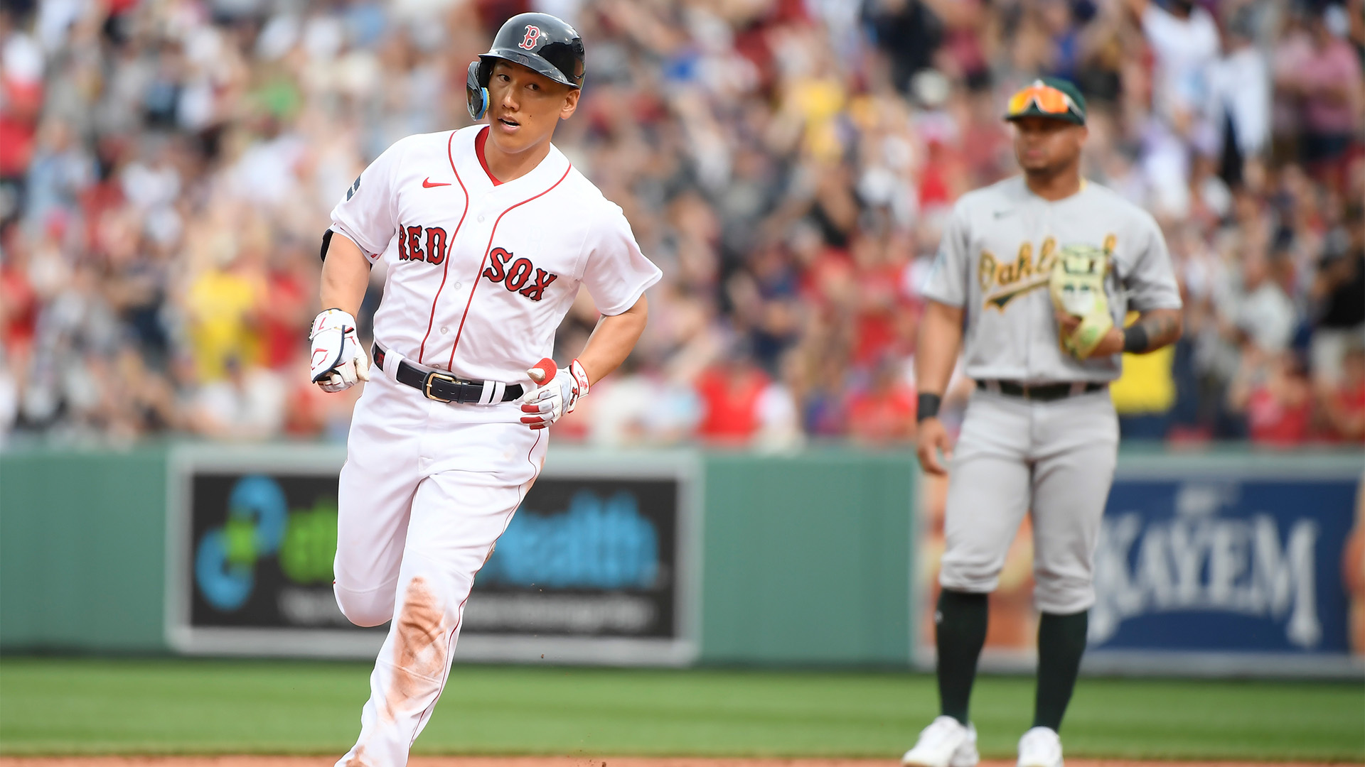 Boston Red Sox outfielder Masataka Yoshida