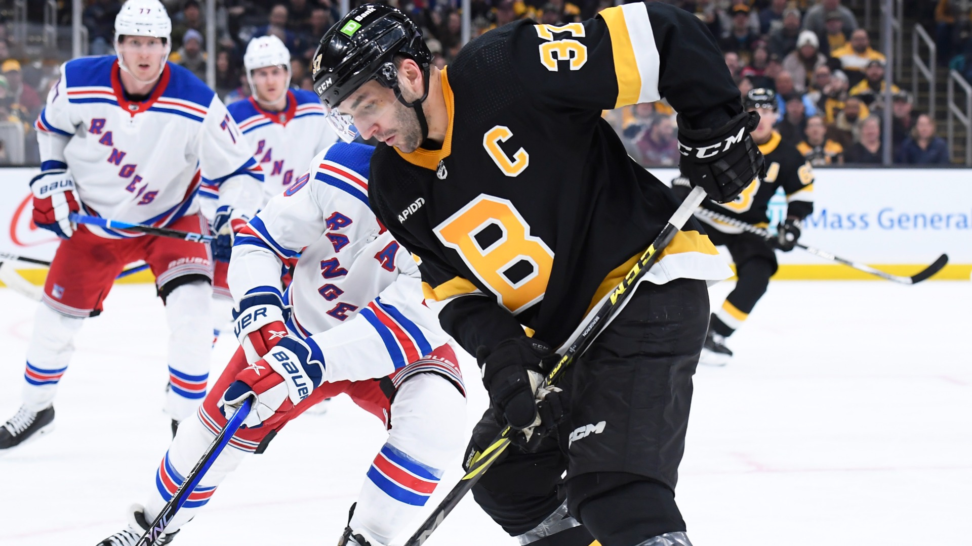 Former Boston Bruins center Patrice Bergeron