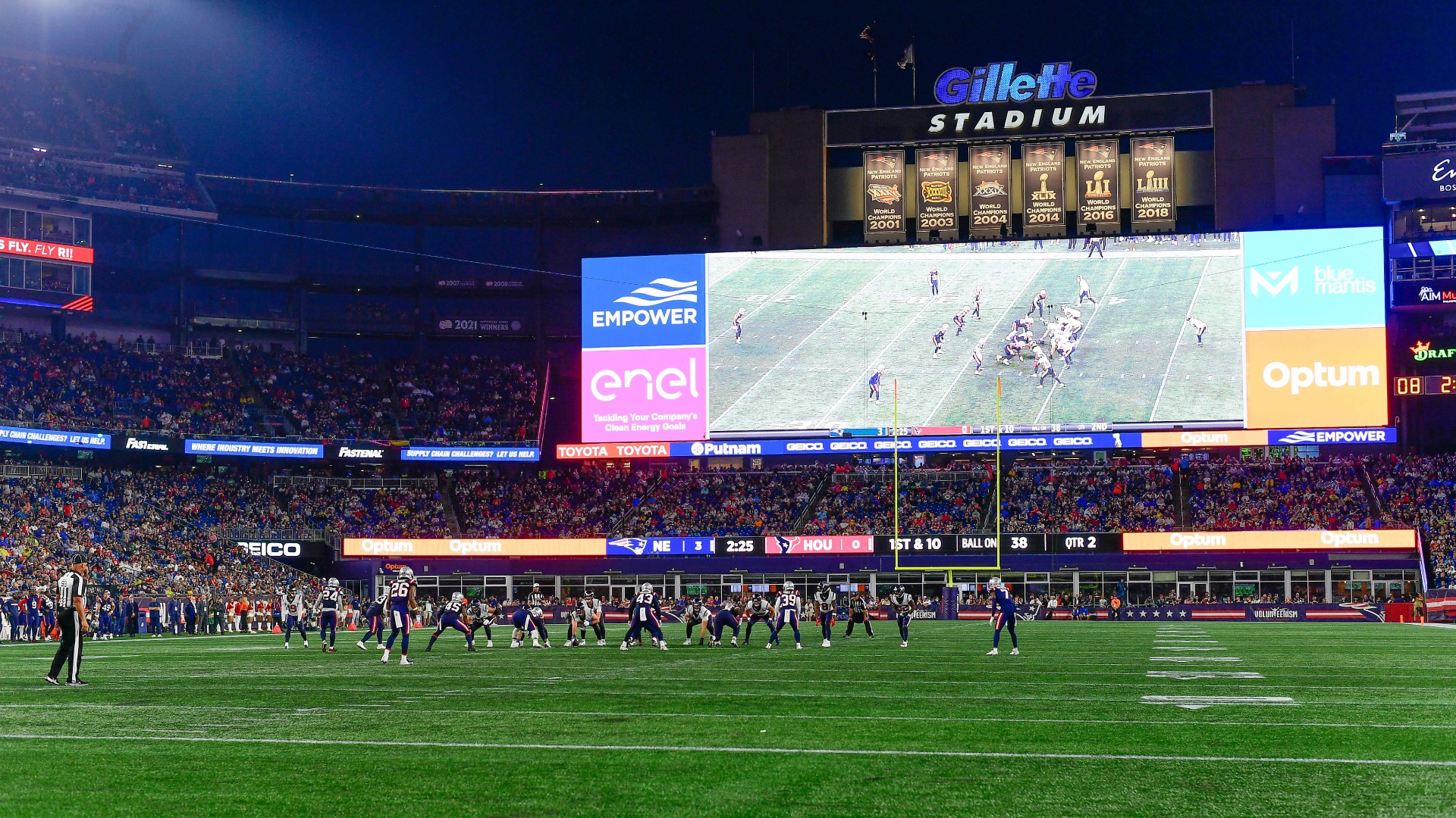 A general view of Gillette Stadium