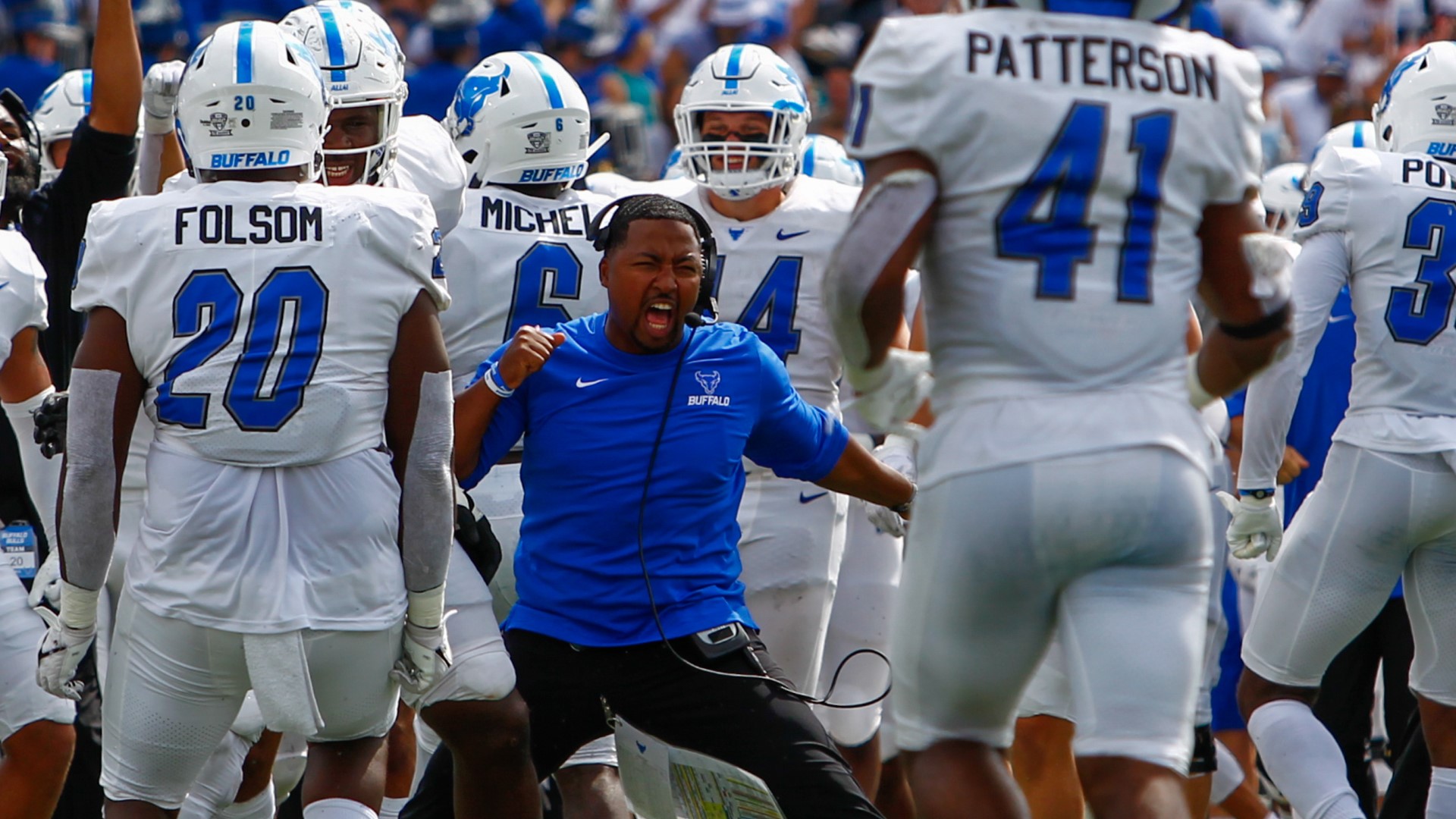 Buffalo head college football coach Maurice Linguist