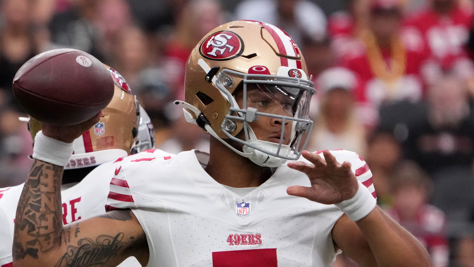 San Francisco 49ers quarterback Trey Lance