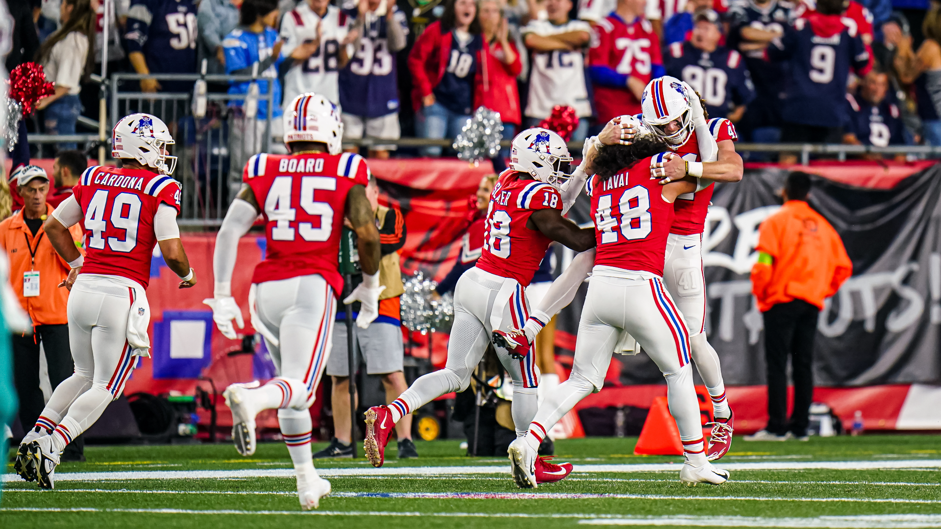New England Patriots defensive back Brenden Schooler