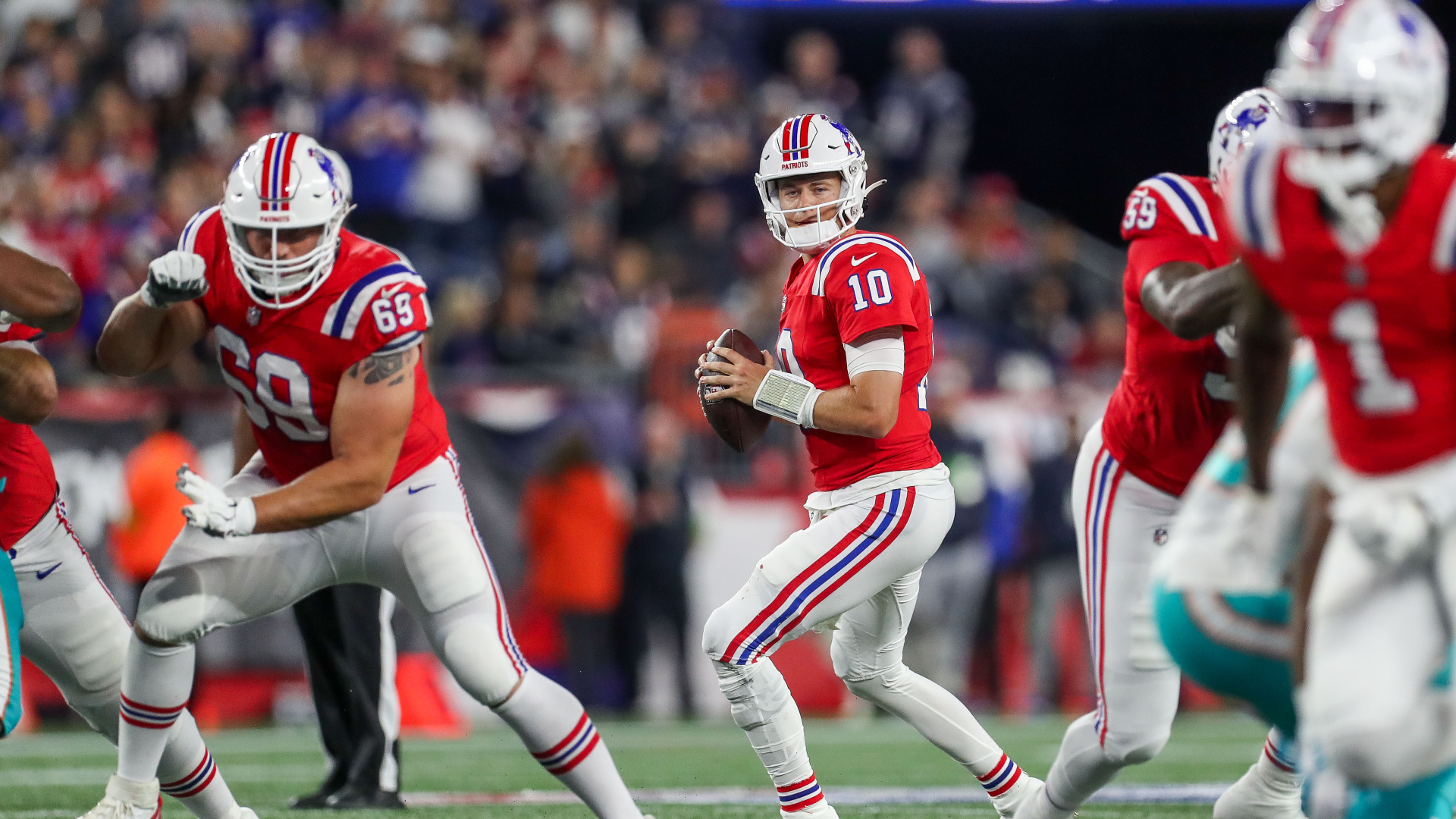 New England Patriots quarterback Mac Jones
