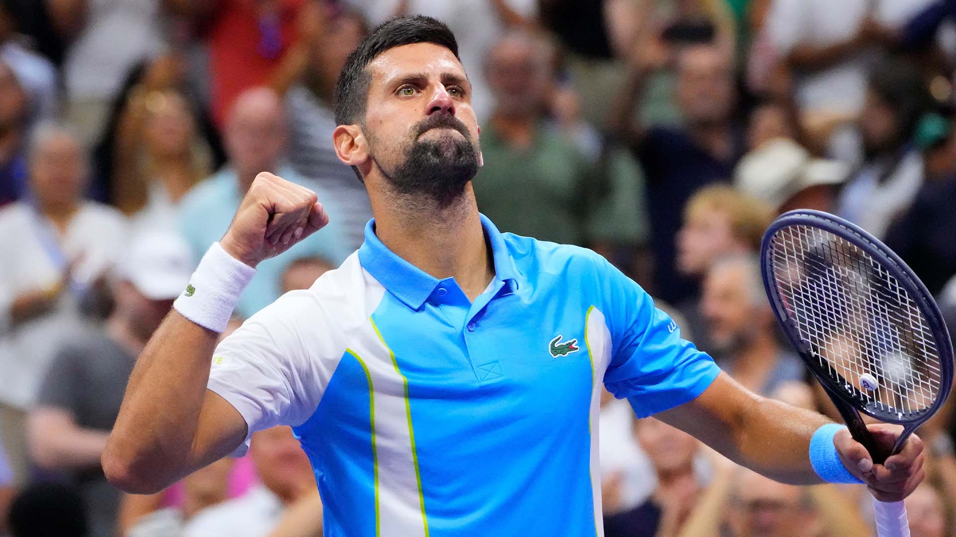 Novak Djokovic of Serbia