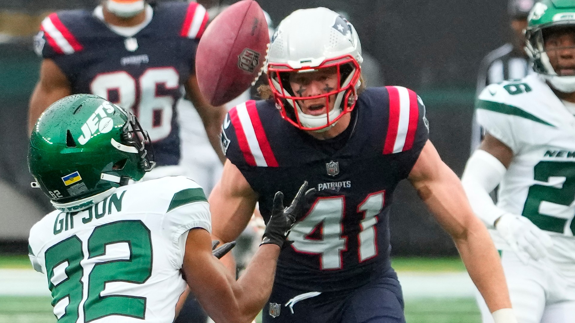 New England Patriots safety Brenden Schooler