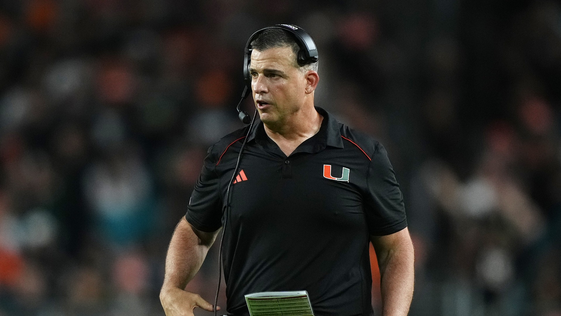 Miami Hurricanes head coach Mario Cristobal
