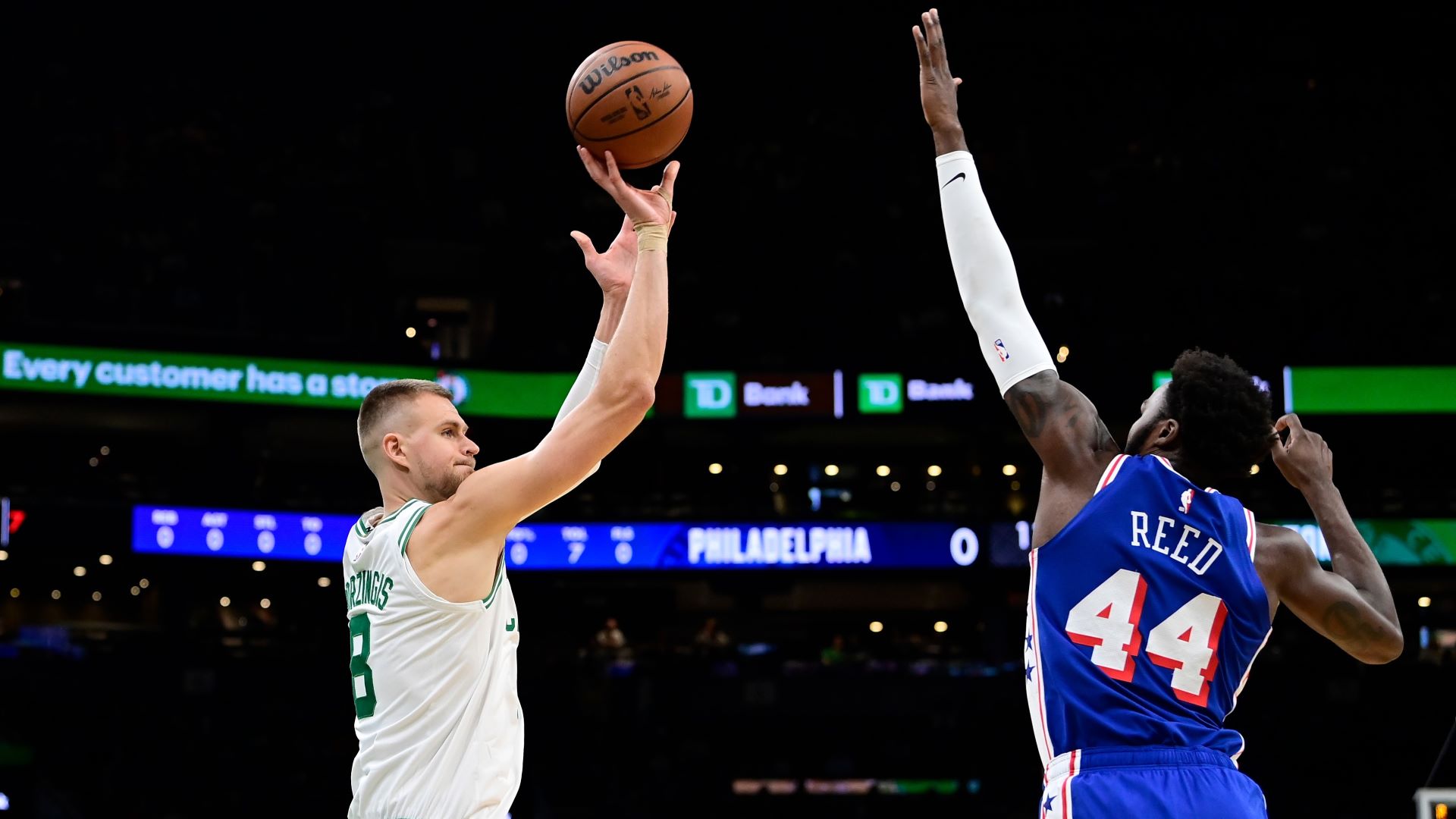 Boston Celtics center Kristaps Porzingis