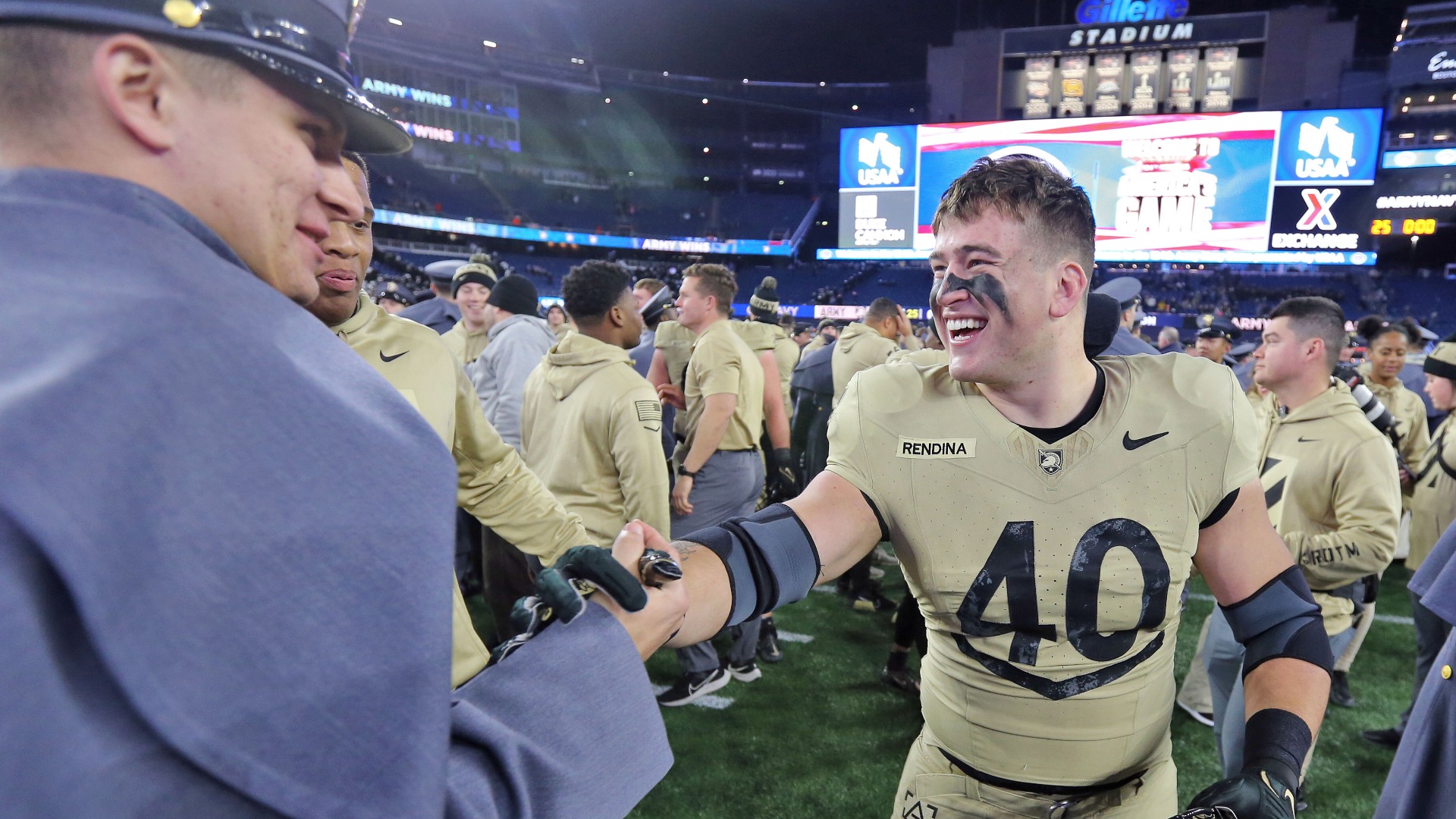 Army Black Knights running back Jake Rendina