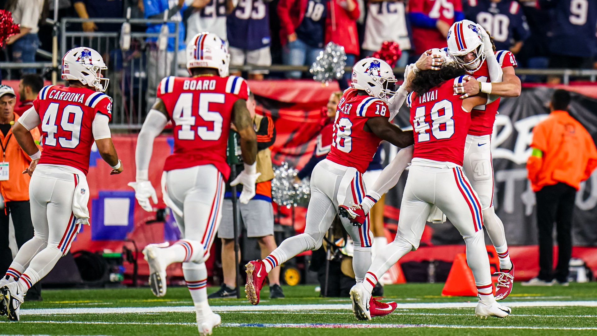 New England Patriots safety Brenden Schooler