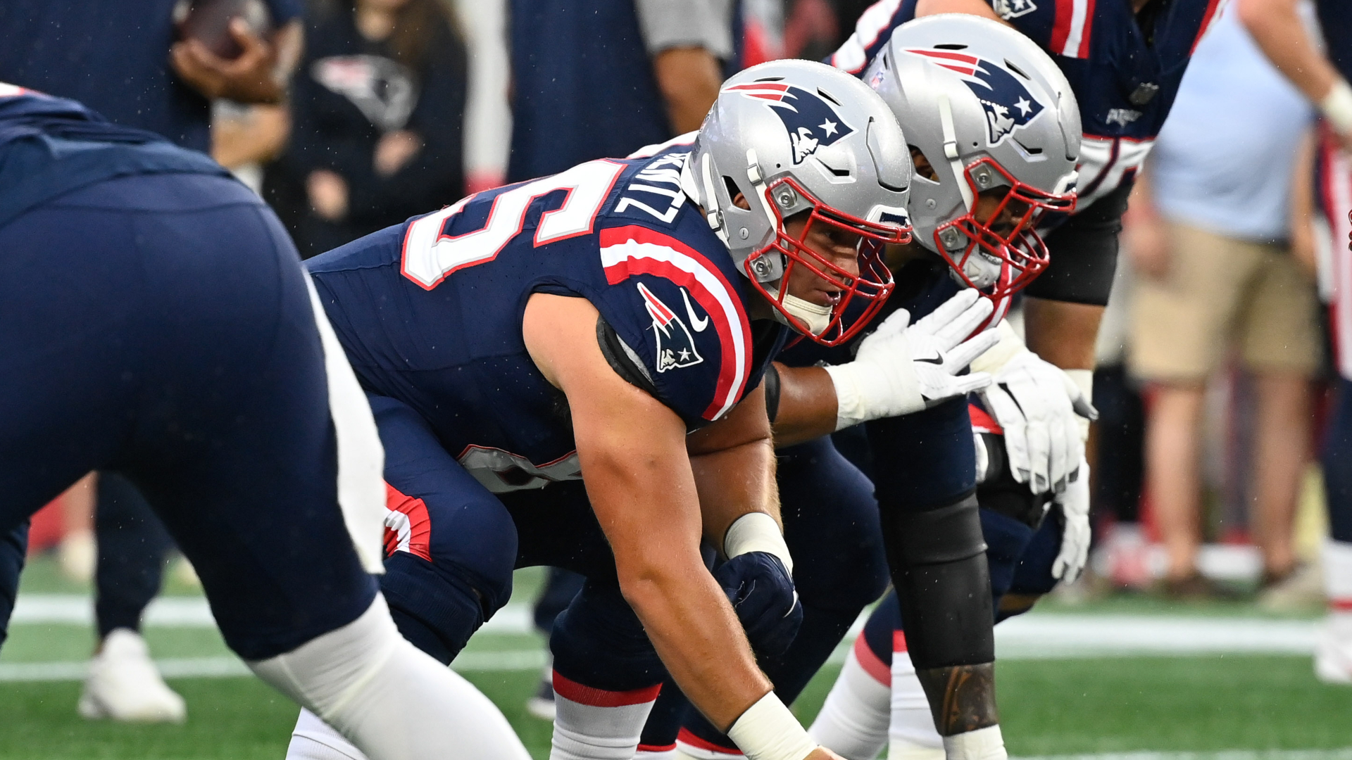 New England Patriots offensive lineman James Ferentz