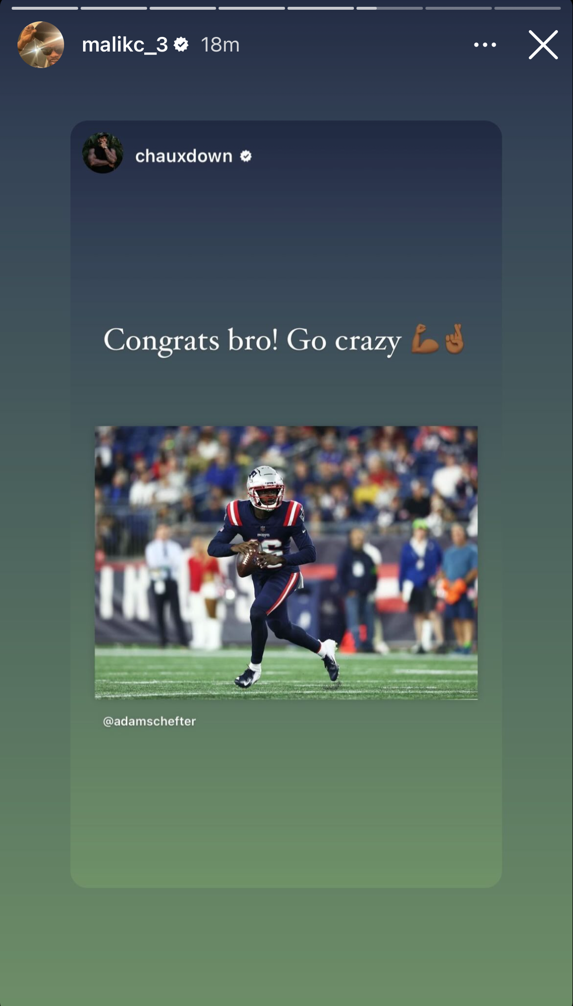 Former New England Patriots quarterback Malik Cunningham