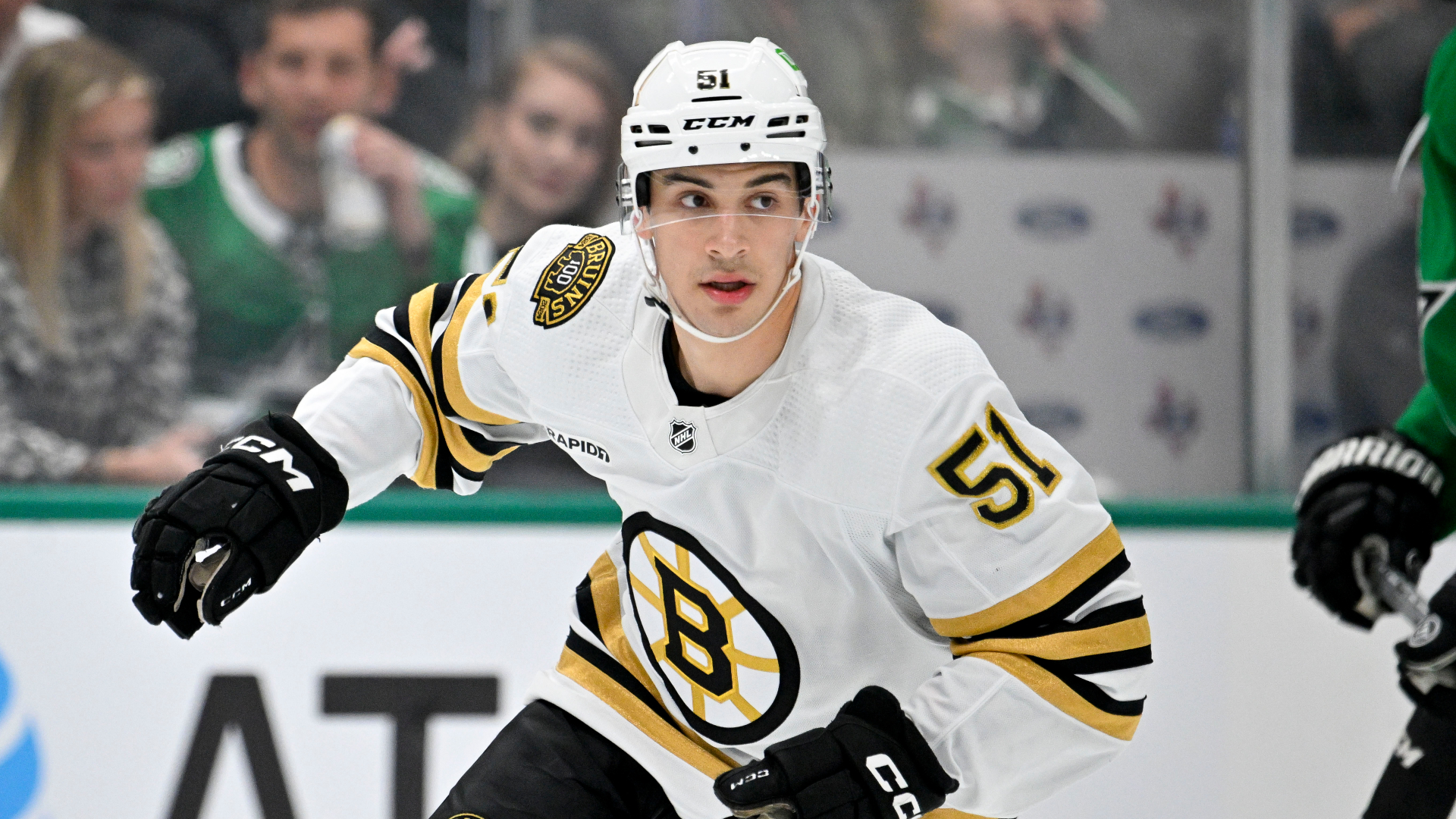 Boston Bruins center Matthew Poitras