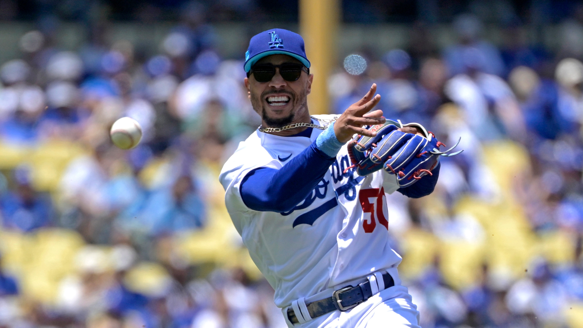 Los Angeles Dodgers second baseman Mookie Betts