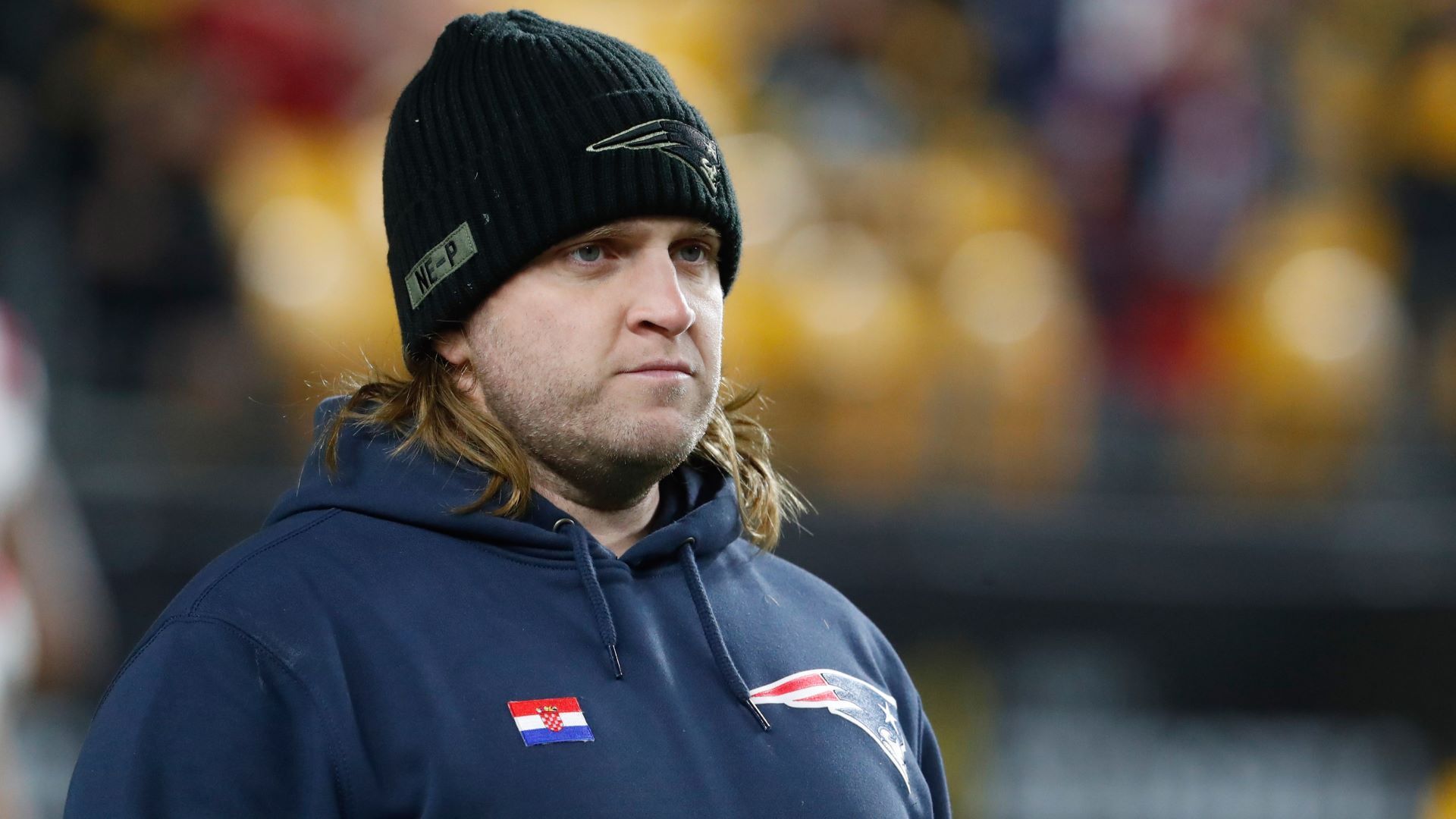 New England Patriots linebackers coach Steve Belichick