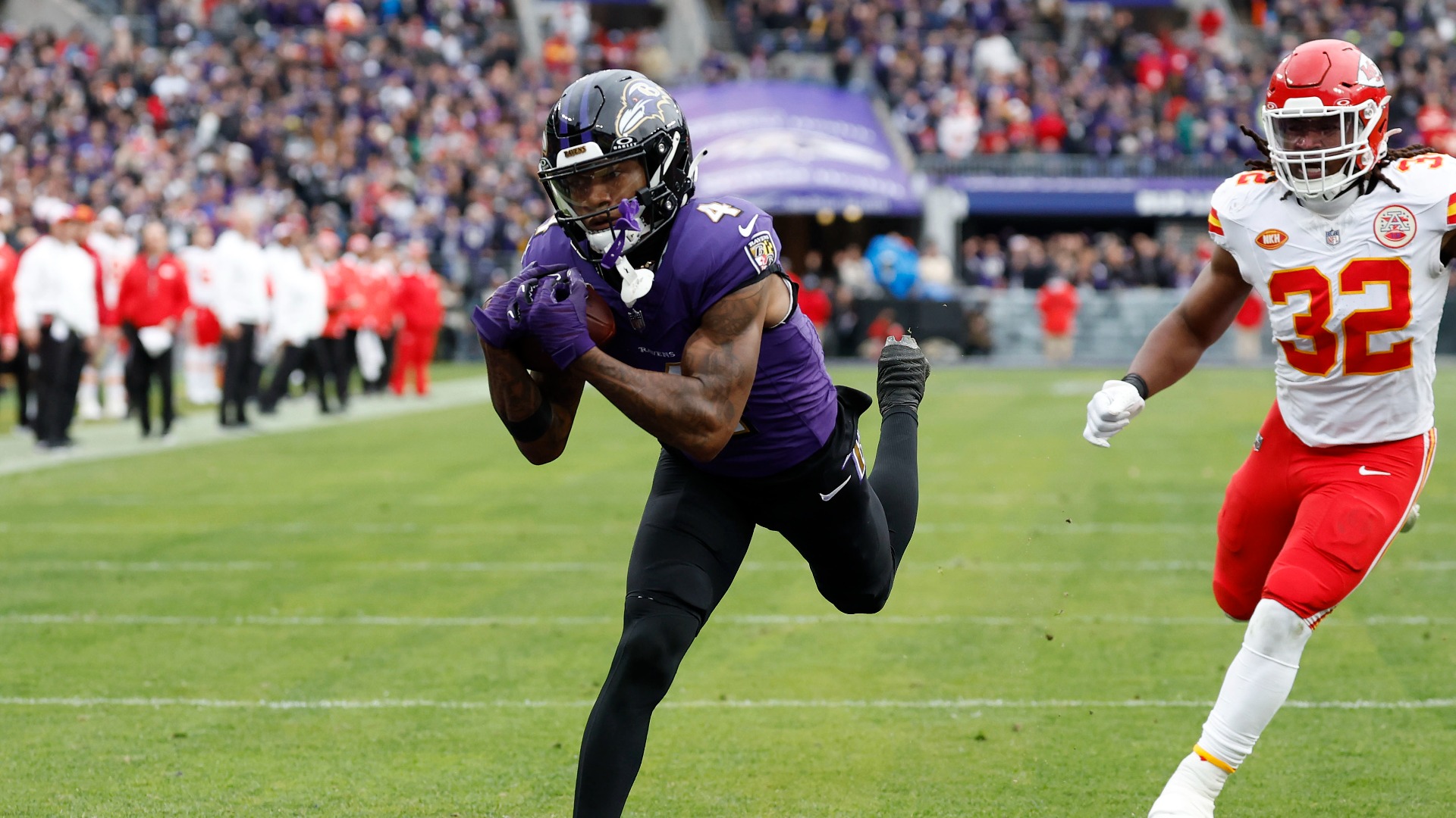 Baltimore Ravens wide receiver Zay Flowers