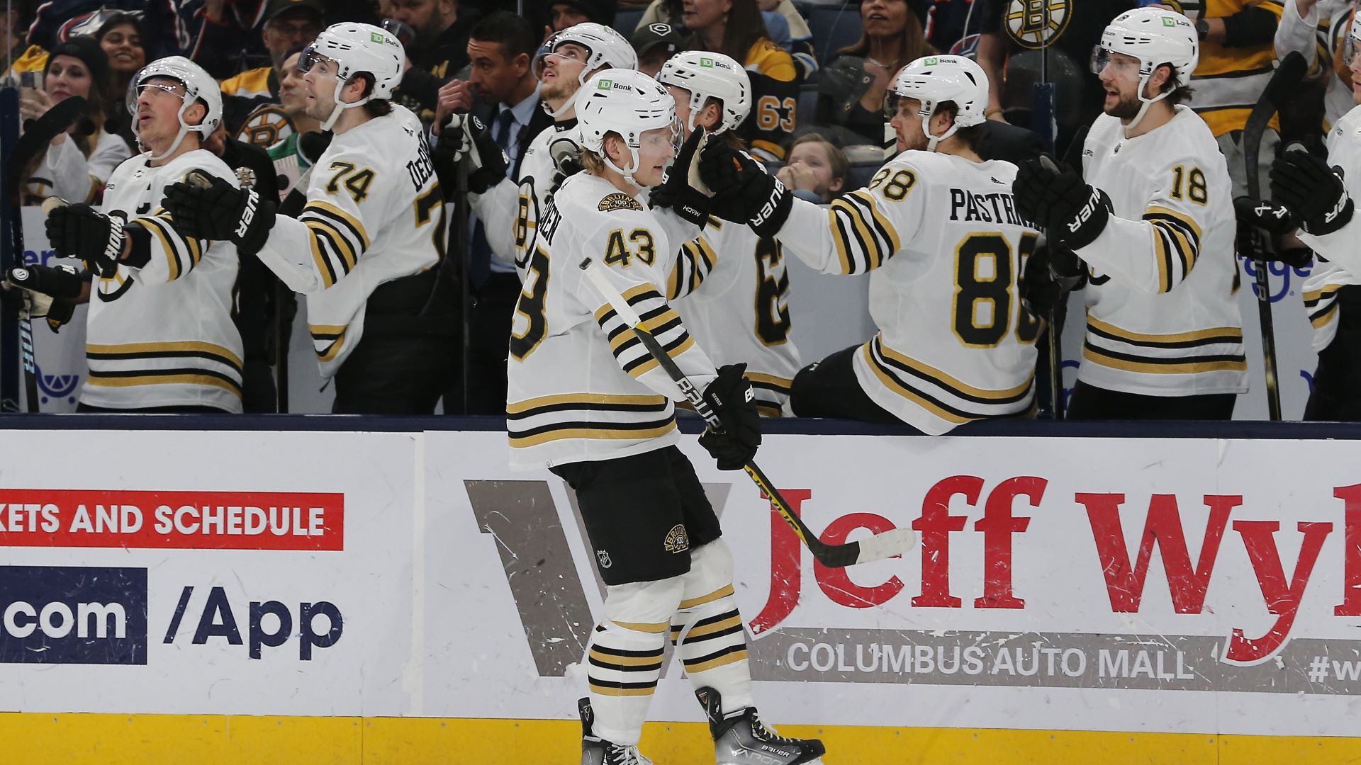 Boston Bruins winger Danton Heinen