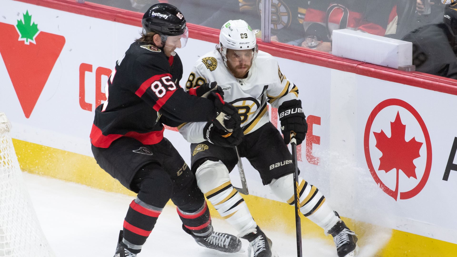 Boston Bruins forward David Pastrnak