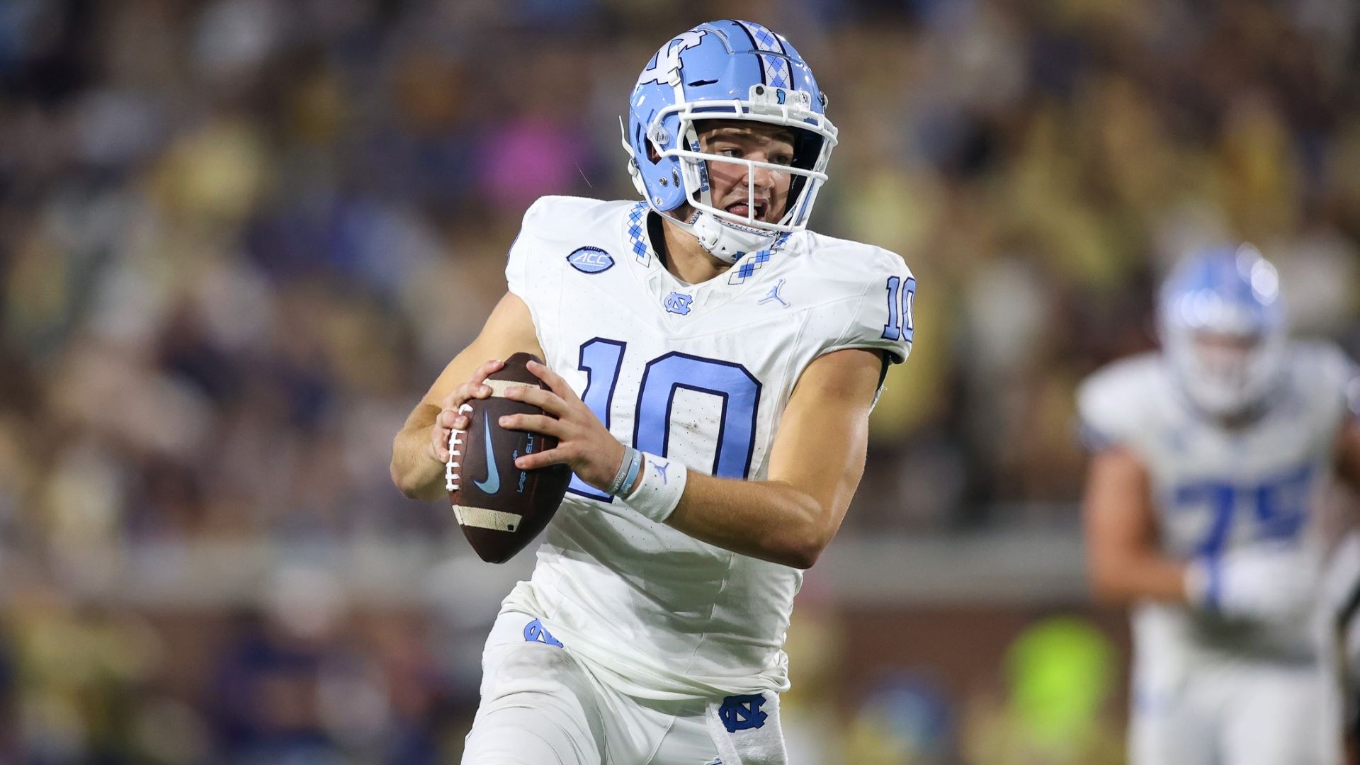 North Carolina quarterback Drake Maye