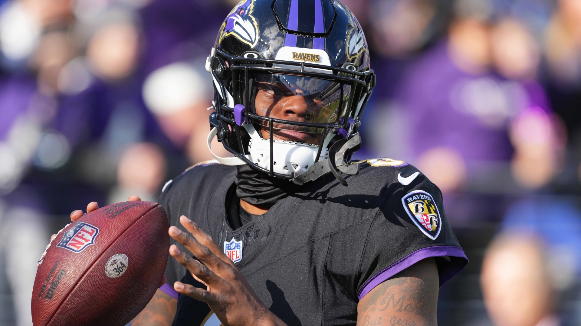 Baltimore Ravens quarterback Lamar Jackson