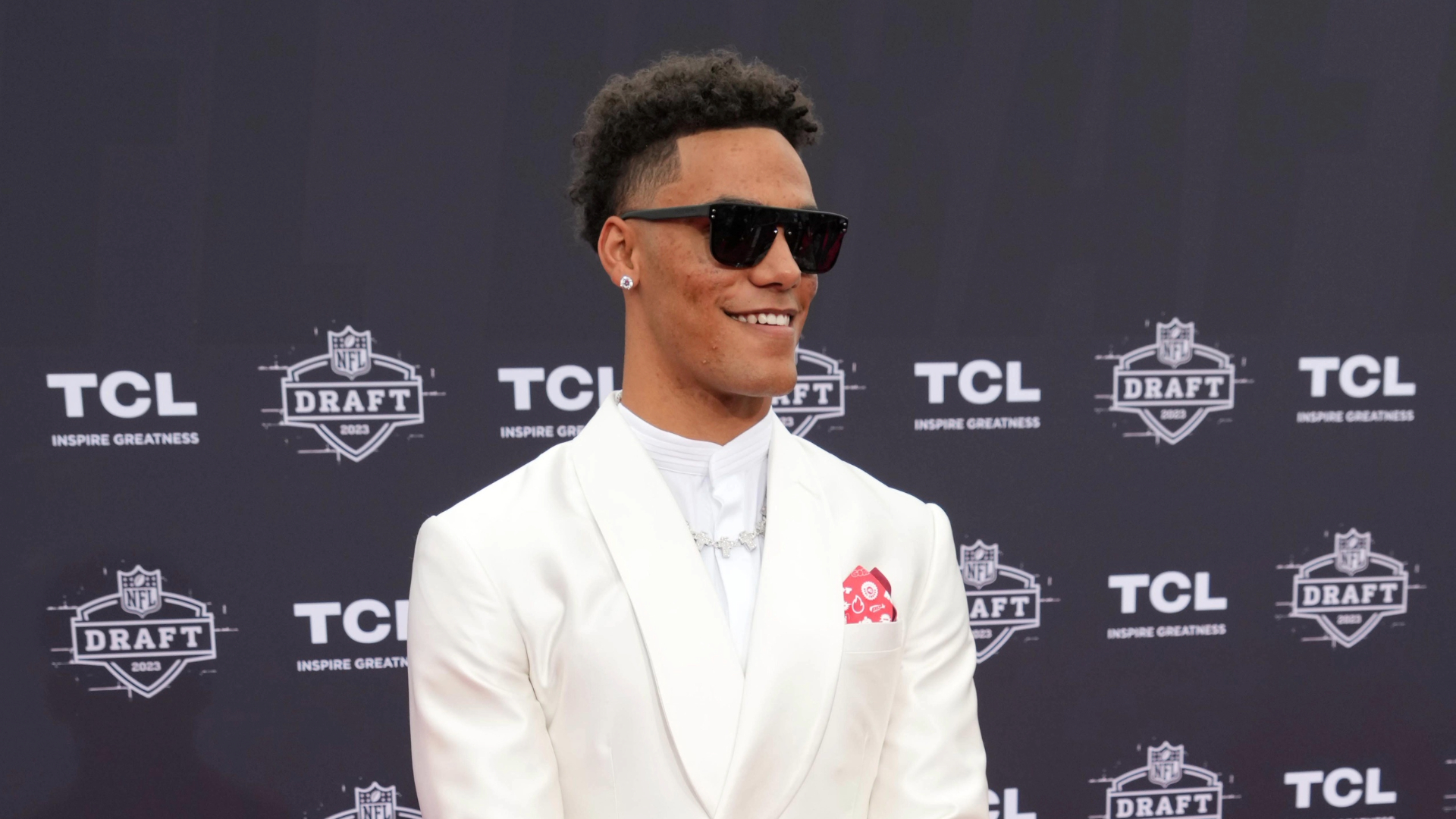 New England Patriots cornerback Christian Gonzalez